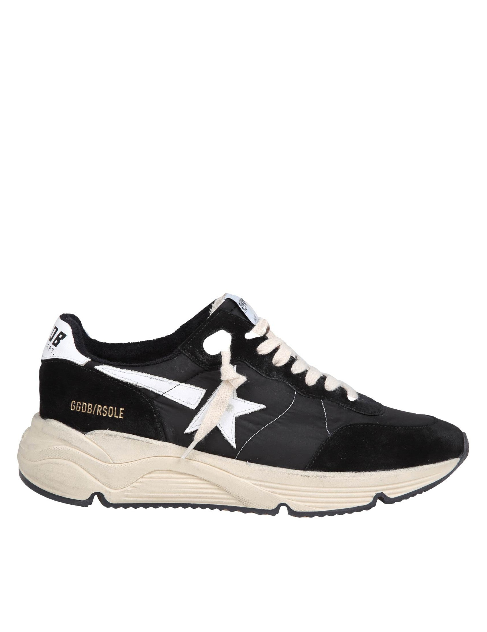 Running Sun Sneakers In Suede Color Black/White