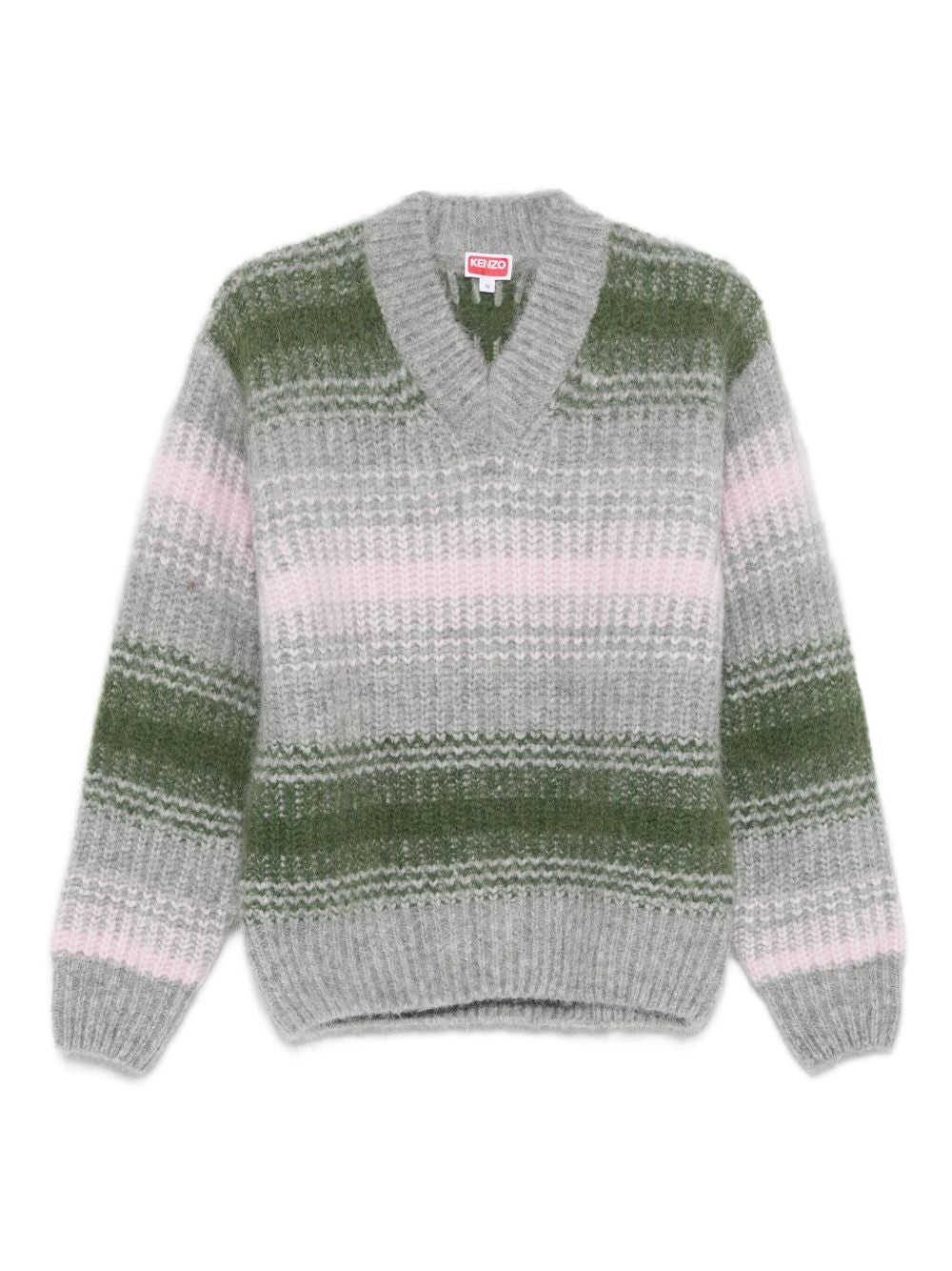 Textured Knit V-Neck Sweater