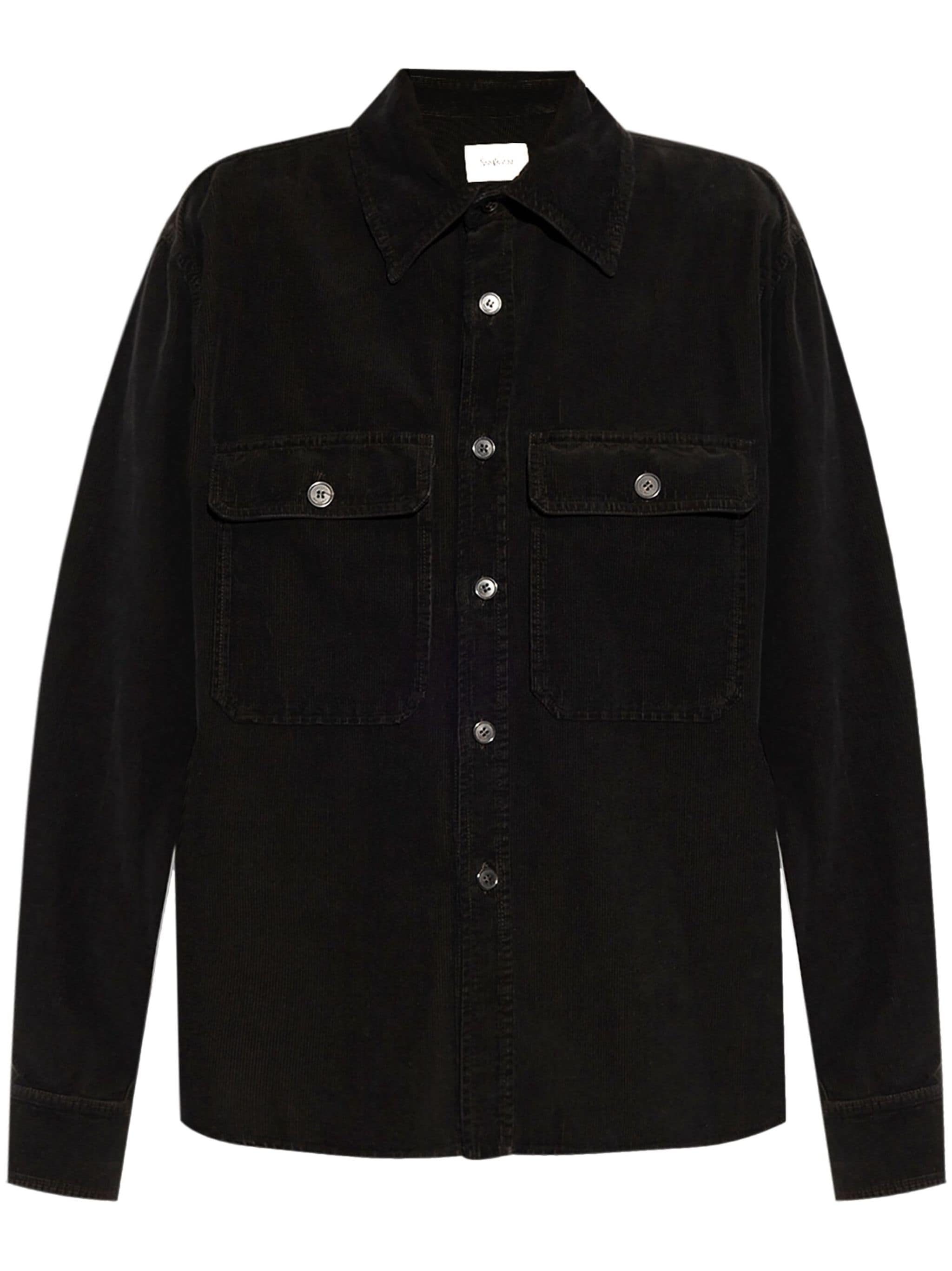Black Fall Overshirt Corduroy Shirt
