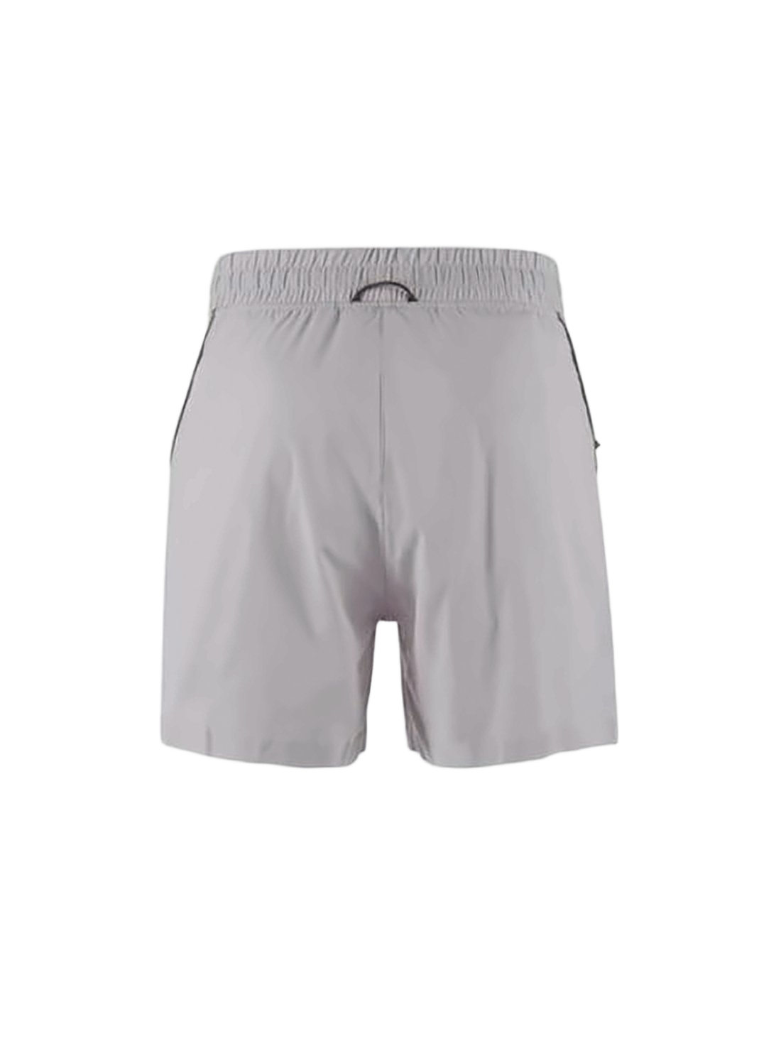 Minimalist Grey Shorts with Elastic Waistband
