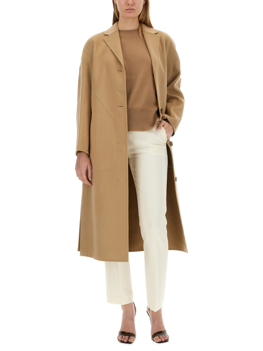 Belted Wool and Cashmere Blend Coat