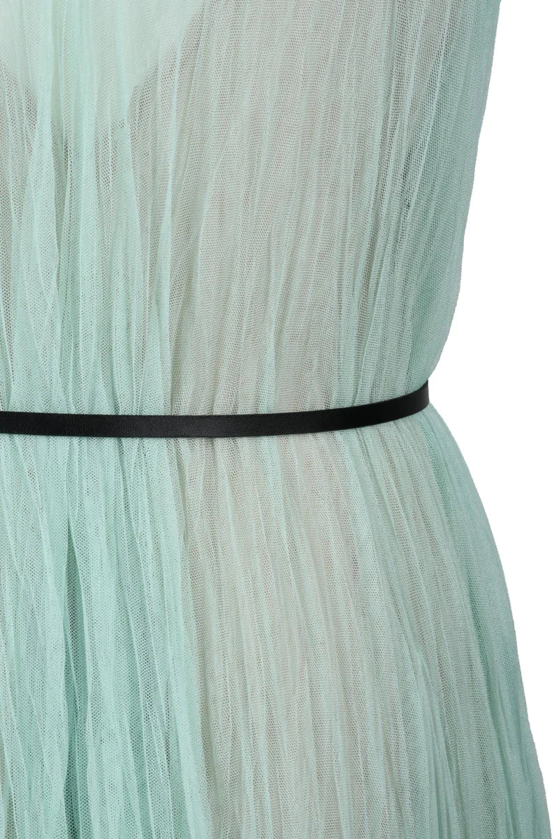 Long Tulle Dress - Green