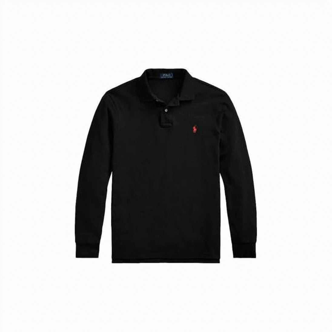 Long-Sleeve Polo Shirt With Classic Collar