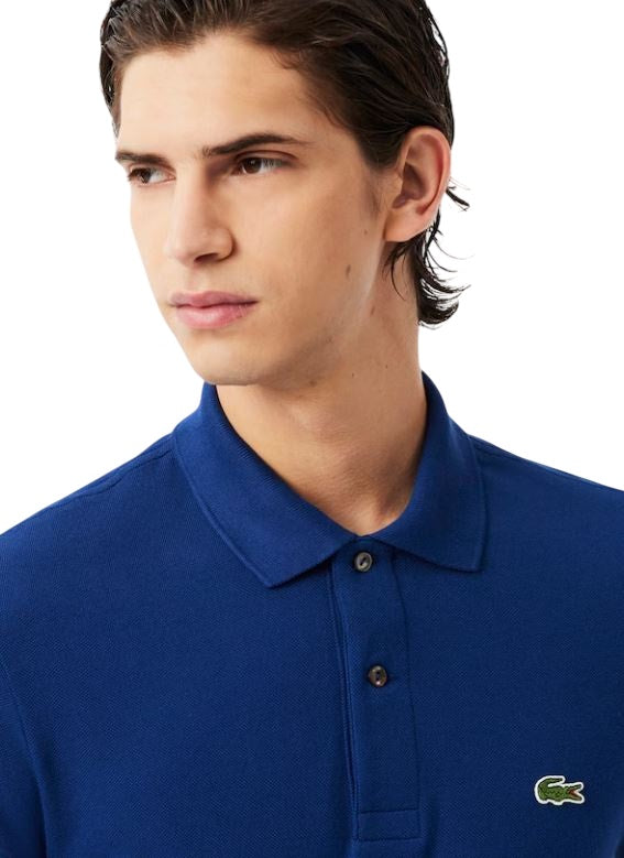 China Blue Long Sleeves Polo
