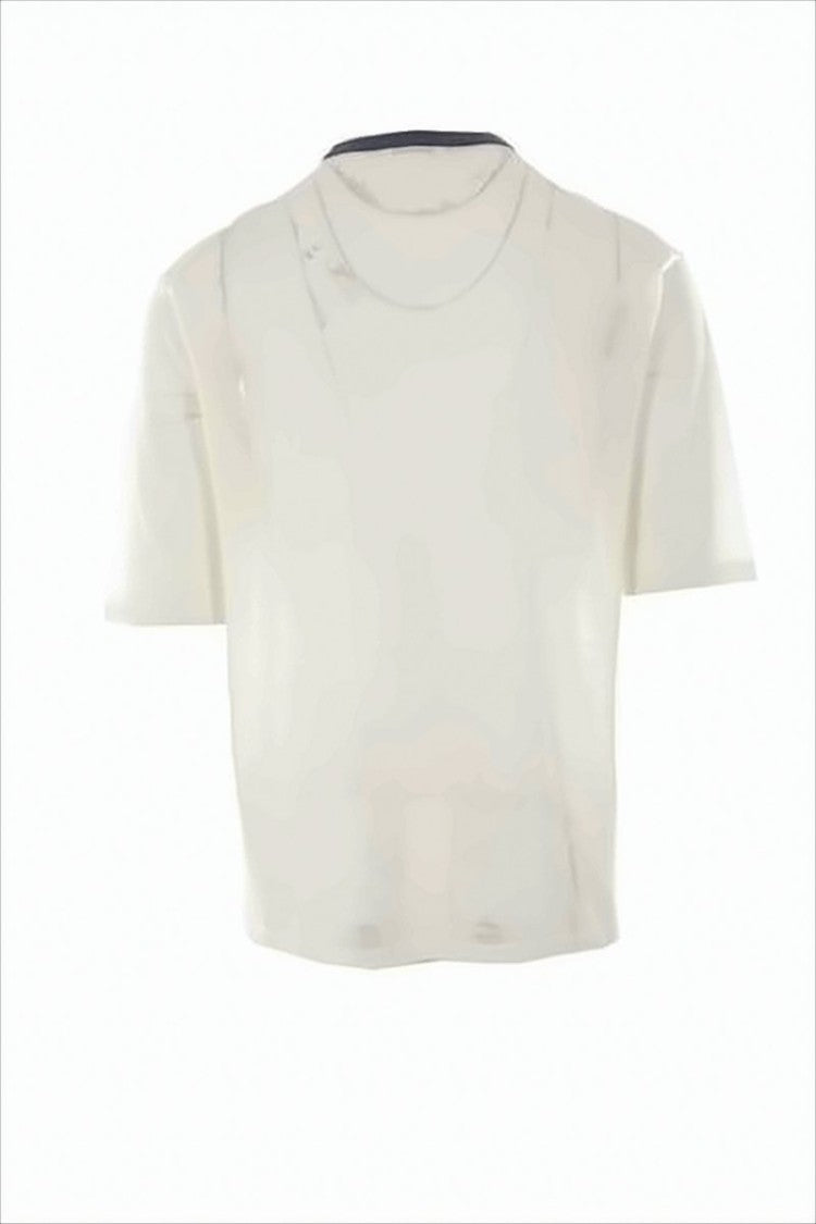 Relaxed-Fit Short-Sleeved T-Shirt in Wool-Silk Blend