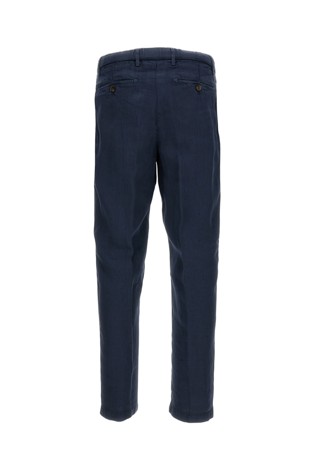 Linen Slim-Fit Tailored Pants
