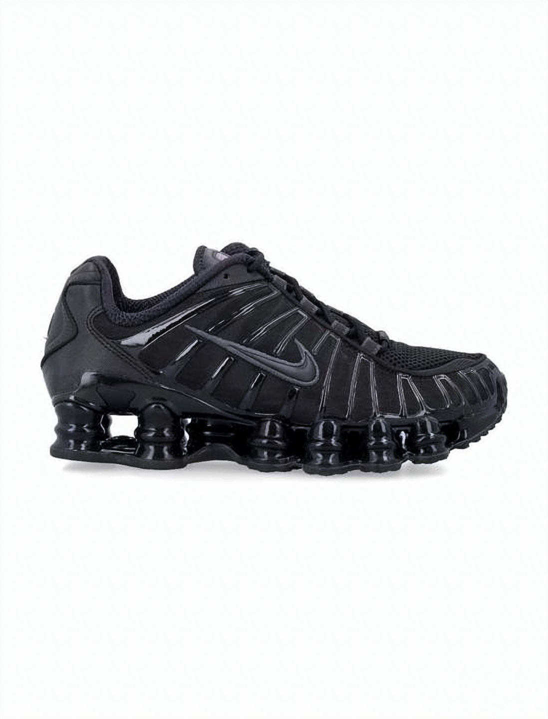 All-Black Nike Sneakers with Segmented Sole