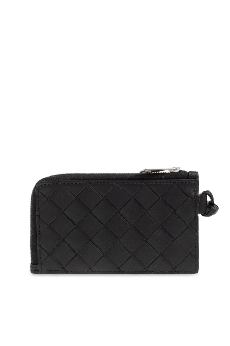 Woven Leather Card Wallet