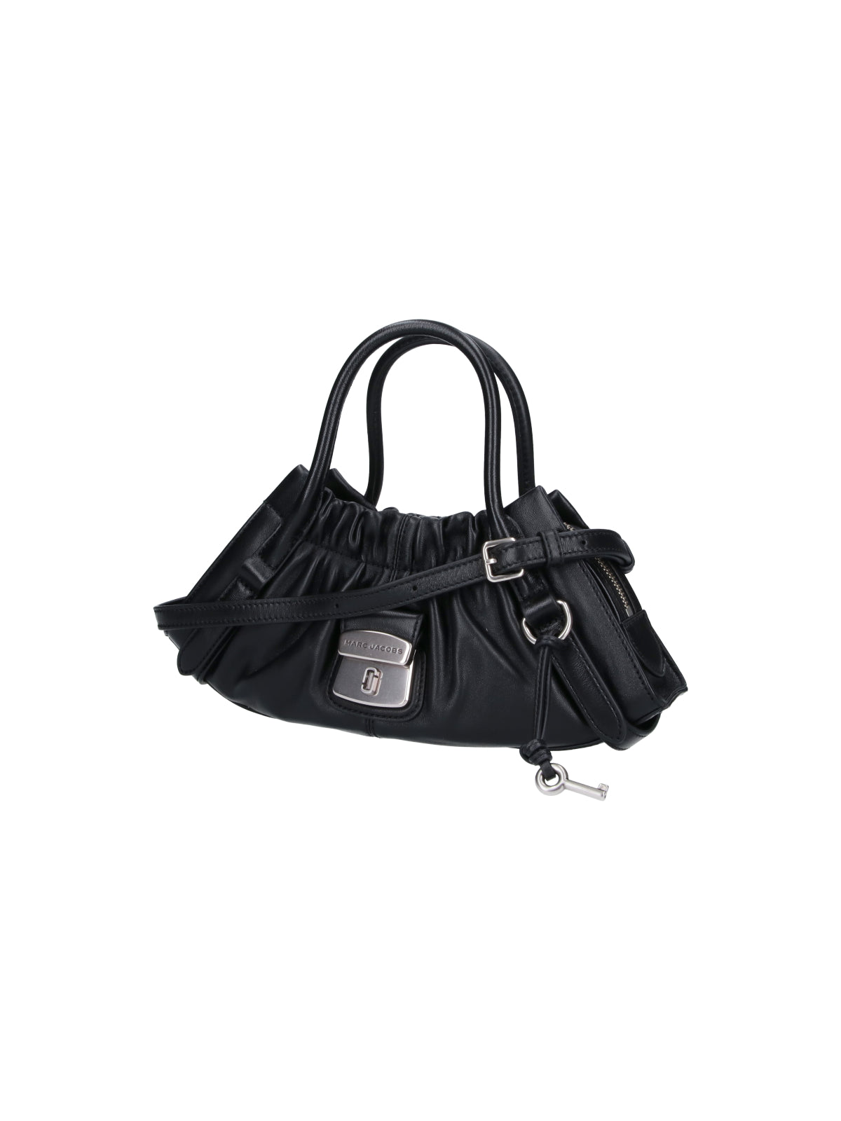 Black The Christina Ruched Leather Bag