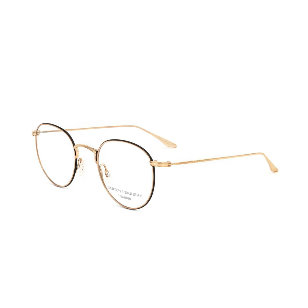Bp5036 500sk Thin Round Metal Framed Eyeglasses with Golden Finish
