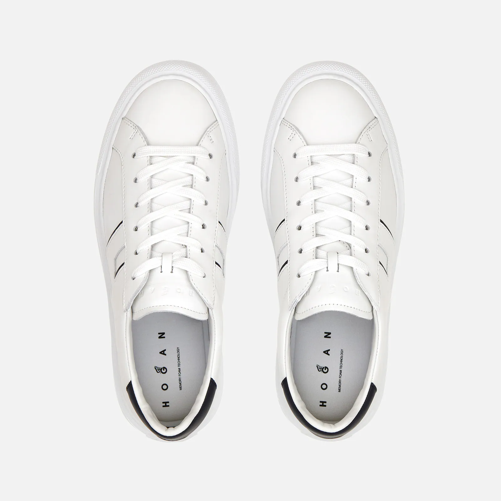 Refined Lace-Up Shoes With Distinctive 'H' Detail