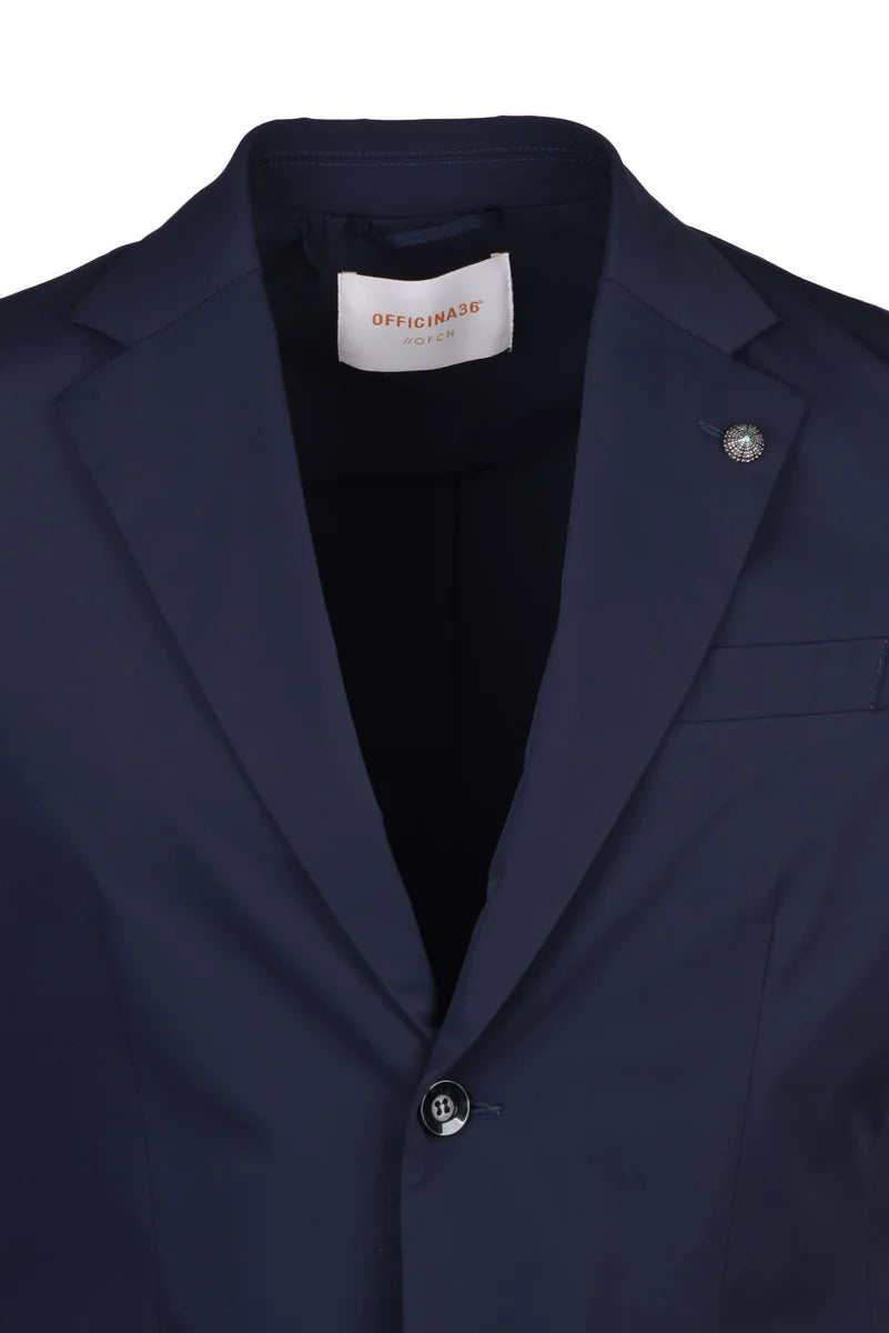 Men's Nylon Effect Jacket - Blue
