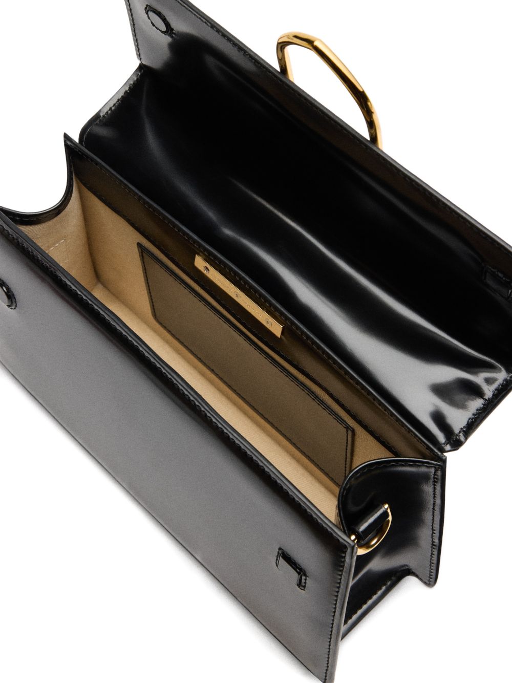Structured Black Handbag
