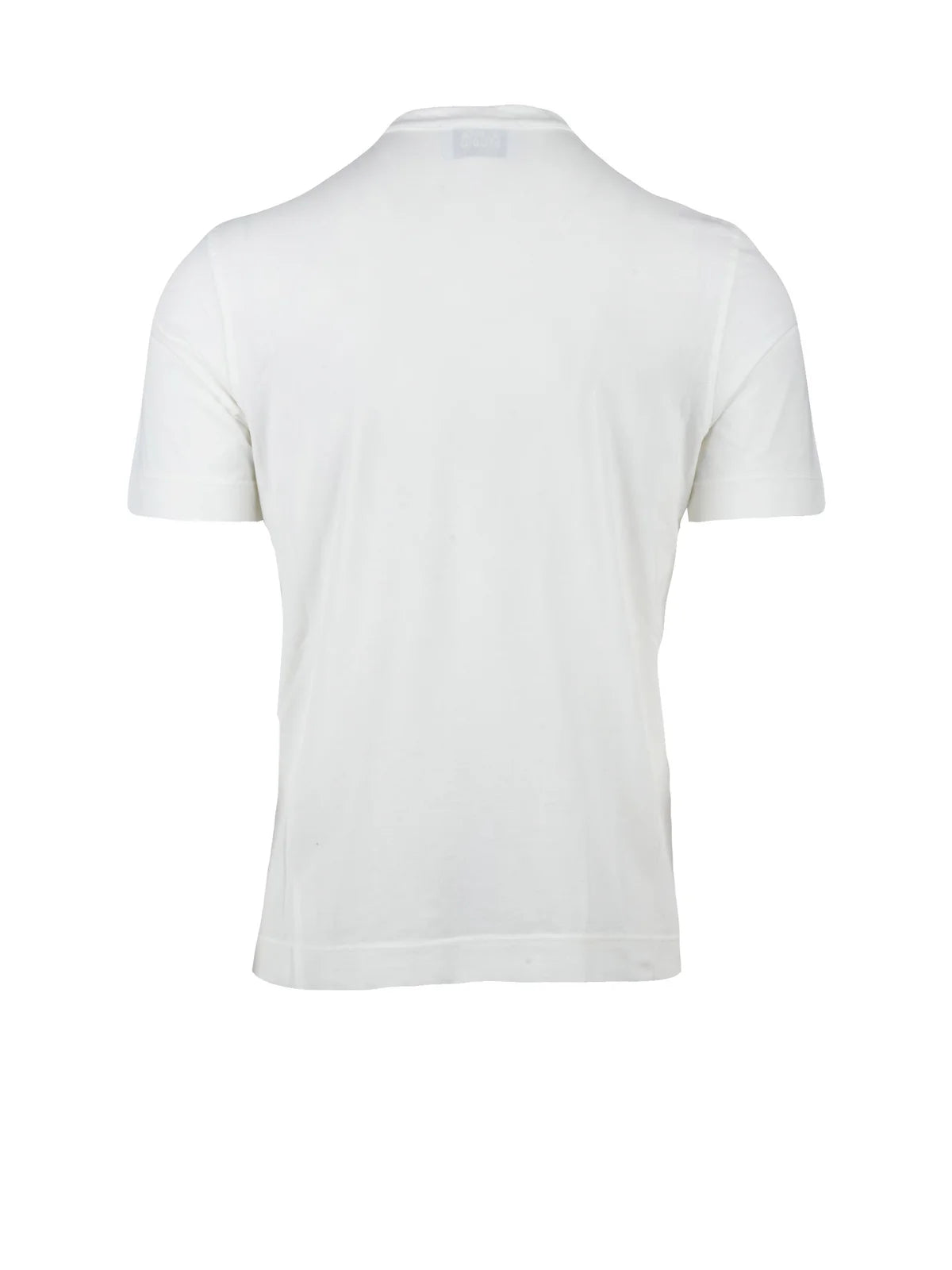 White Cotton Elastane Serafino T-shirt
