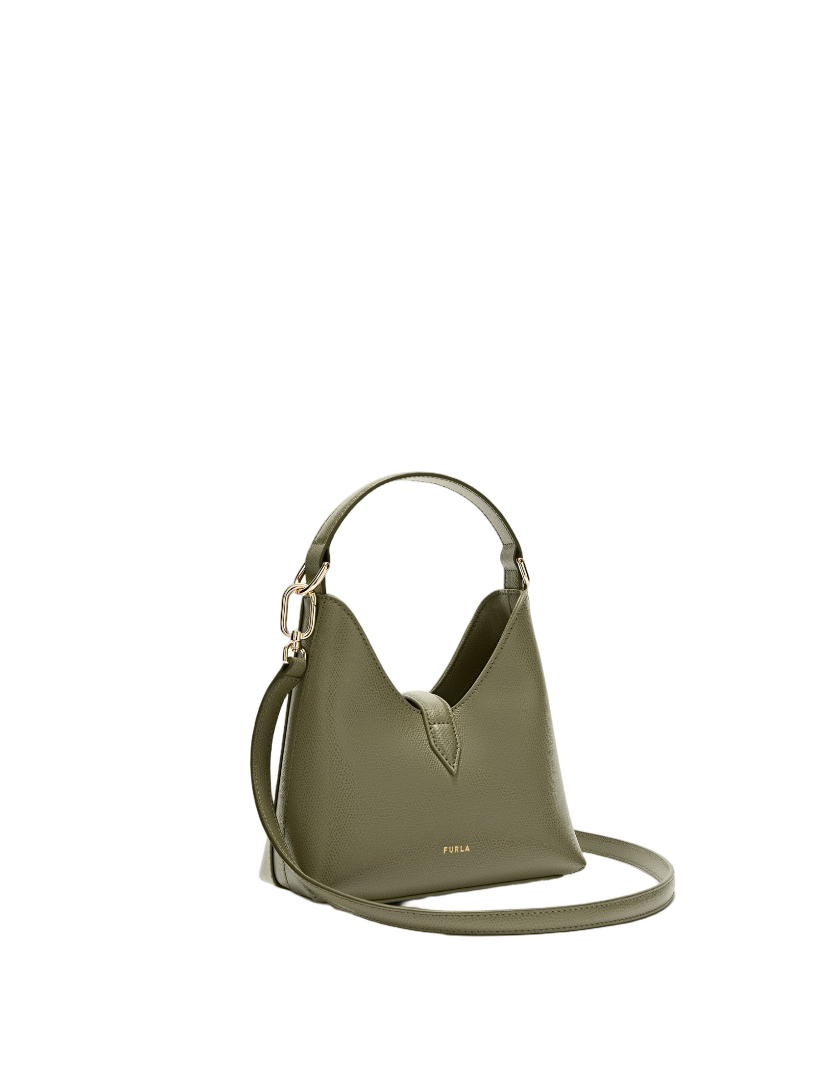 Iride Mini Leather Bag, Avocado Green