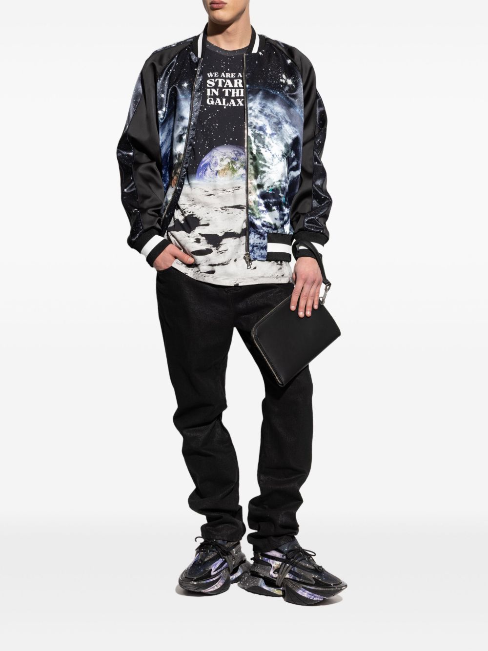 Space-Themed Graphic T-Shirt