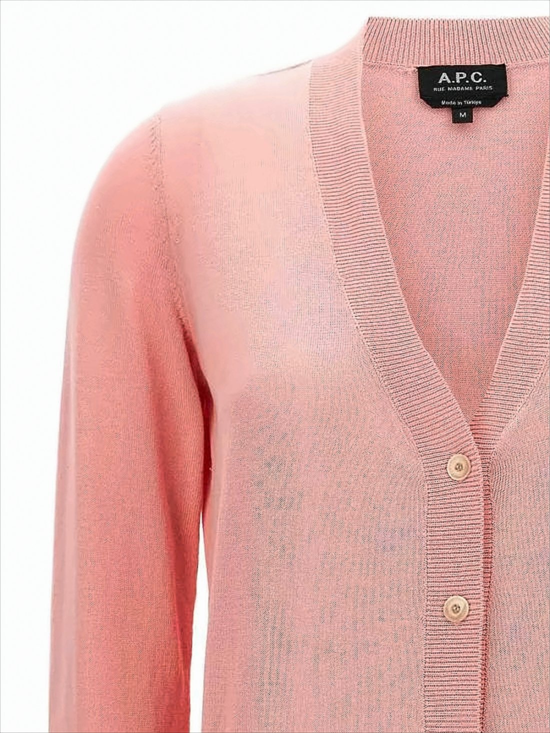Lightweight V-Neck Cardigan with Button-Down Front