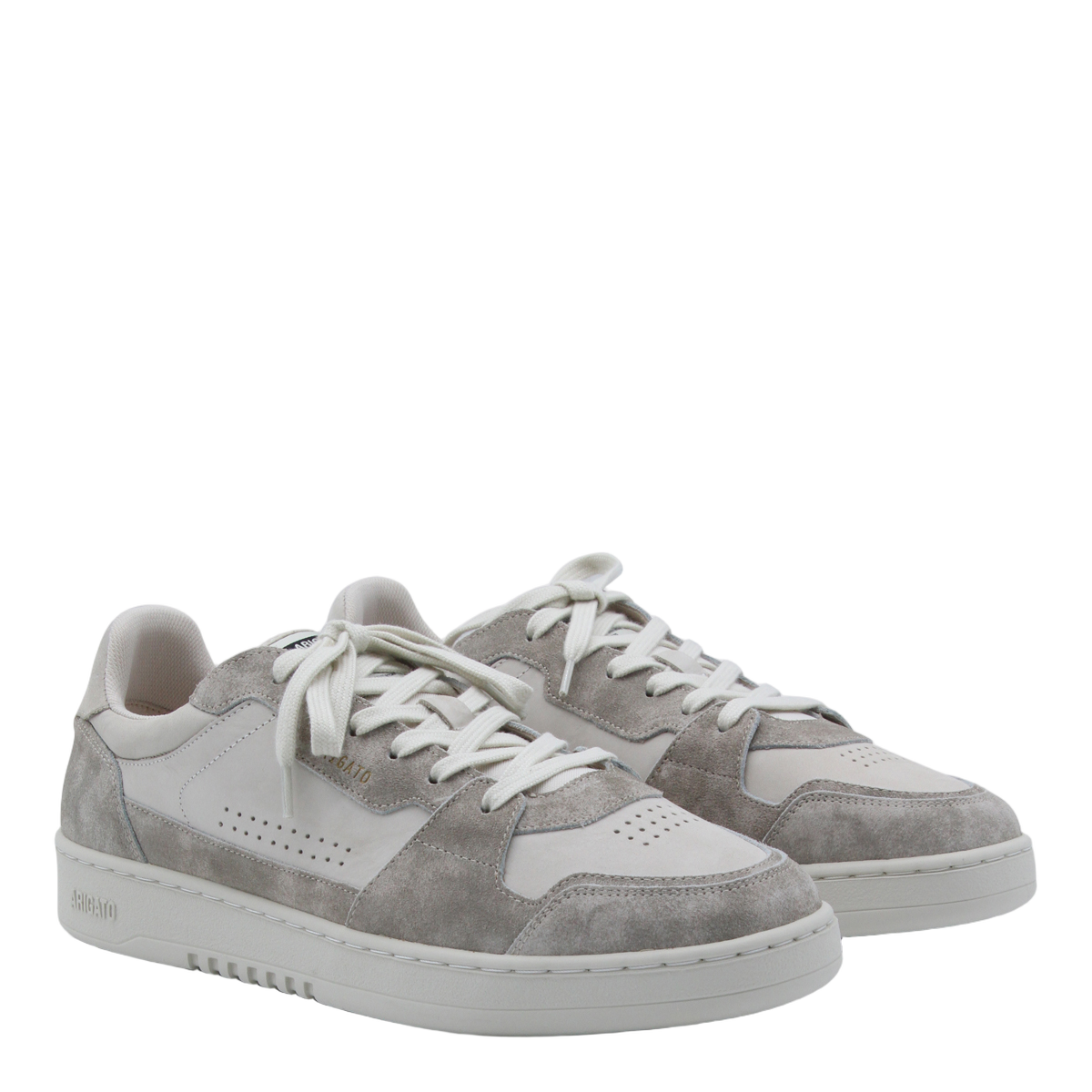 Low-Top Sneakers with Textured Leather Panels