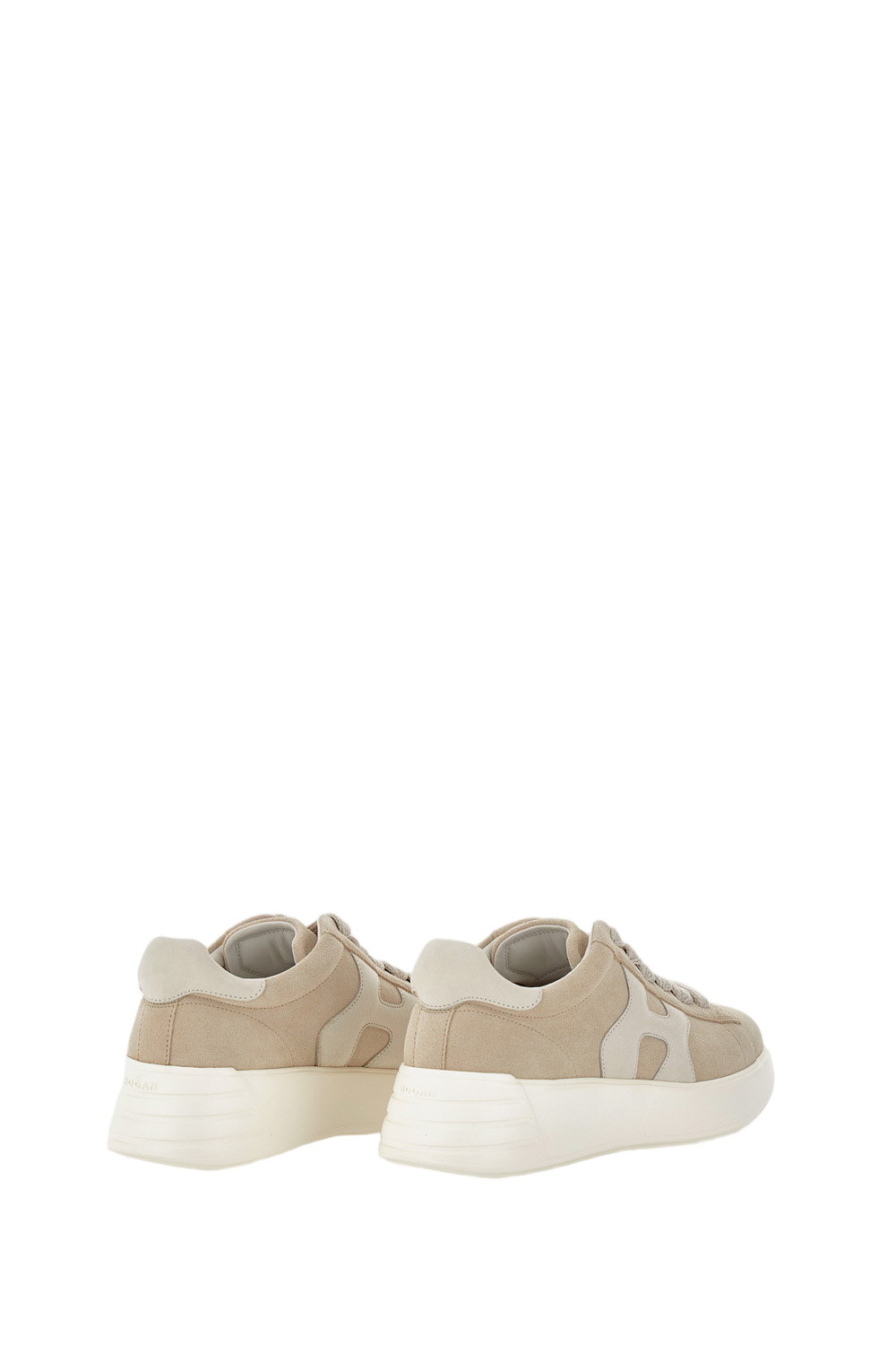 Beige Nappa Leather Sneakers