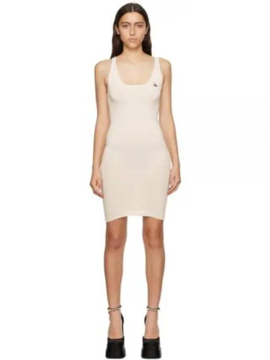 Fitted Sleeveless Mini Dress with Scoop Neckline