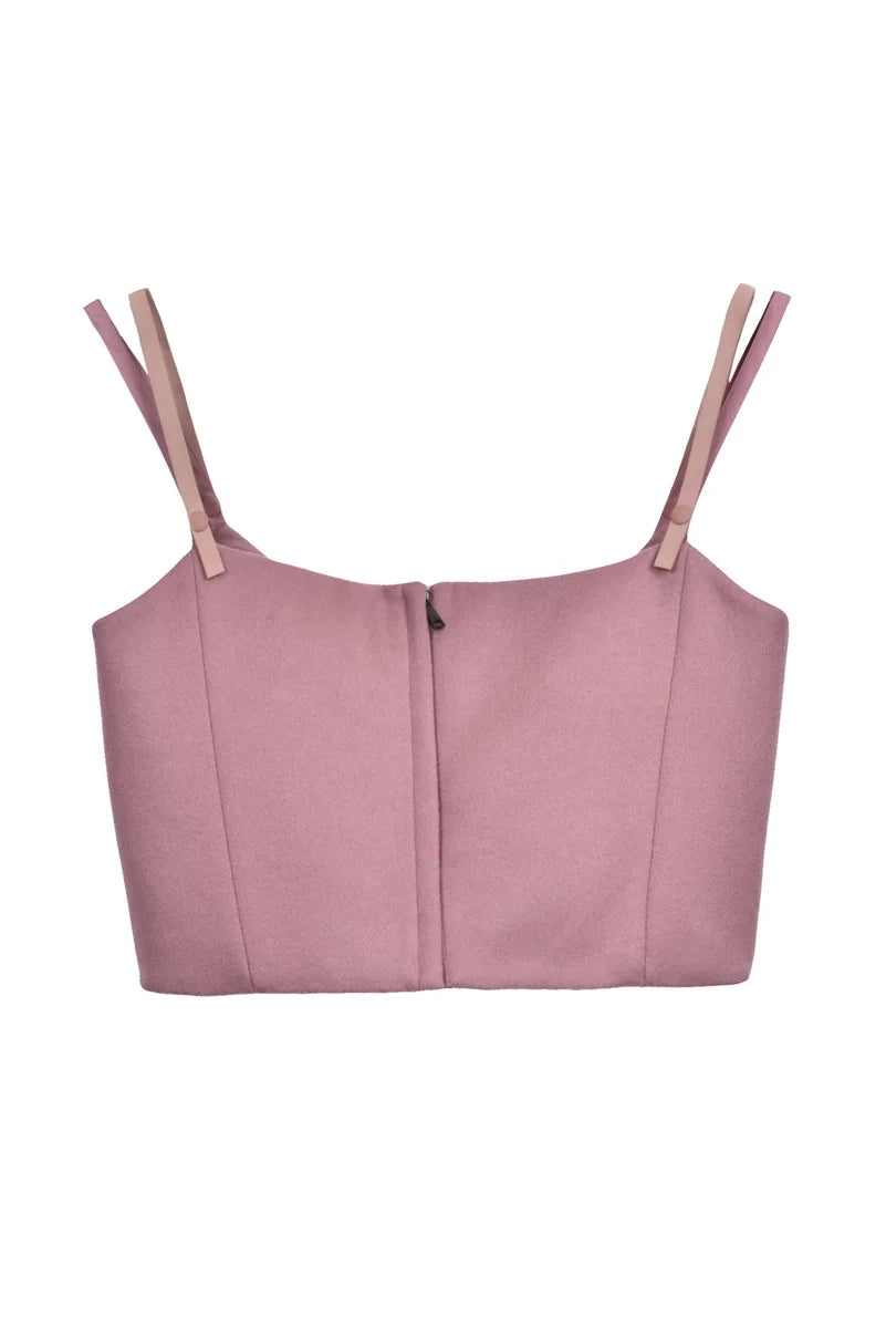 Pepaia Wool Cashmere Top - Antique Pink