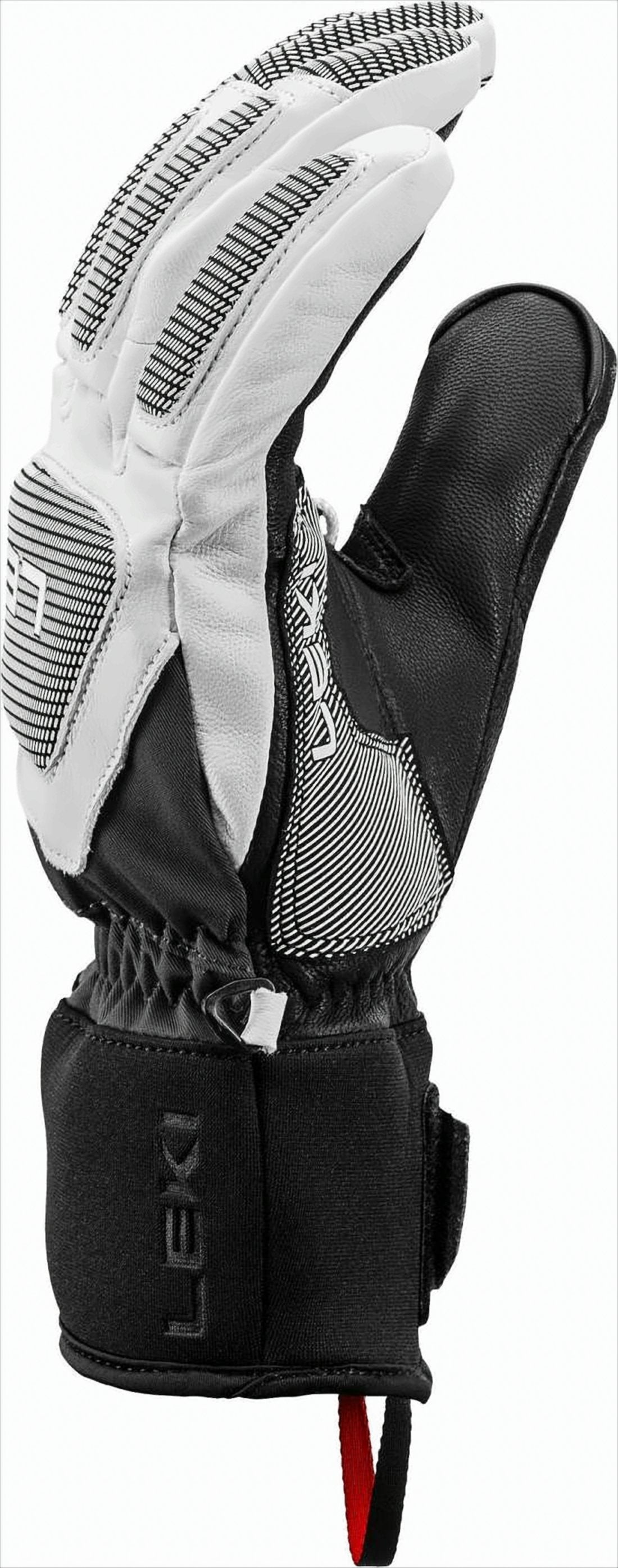 Sporty Black Goat Leather Gloves