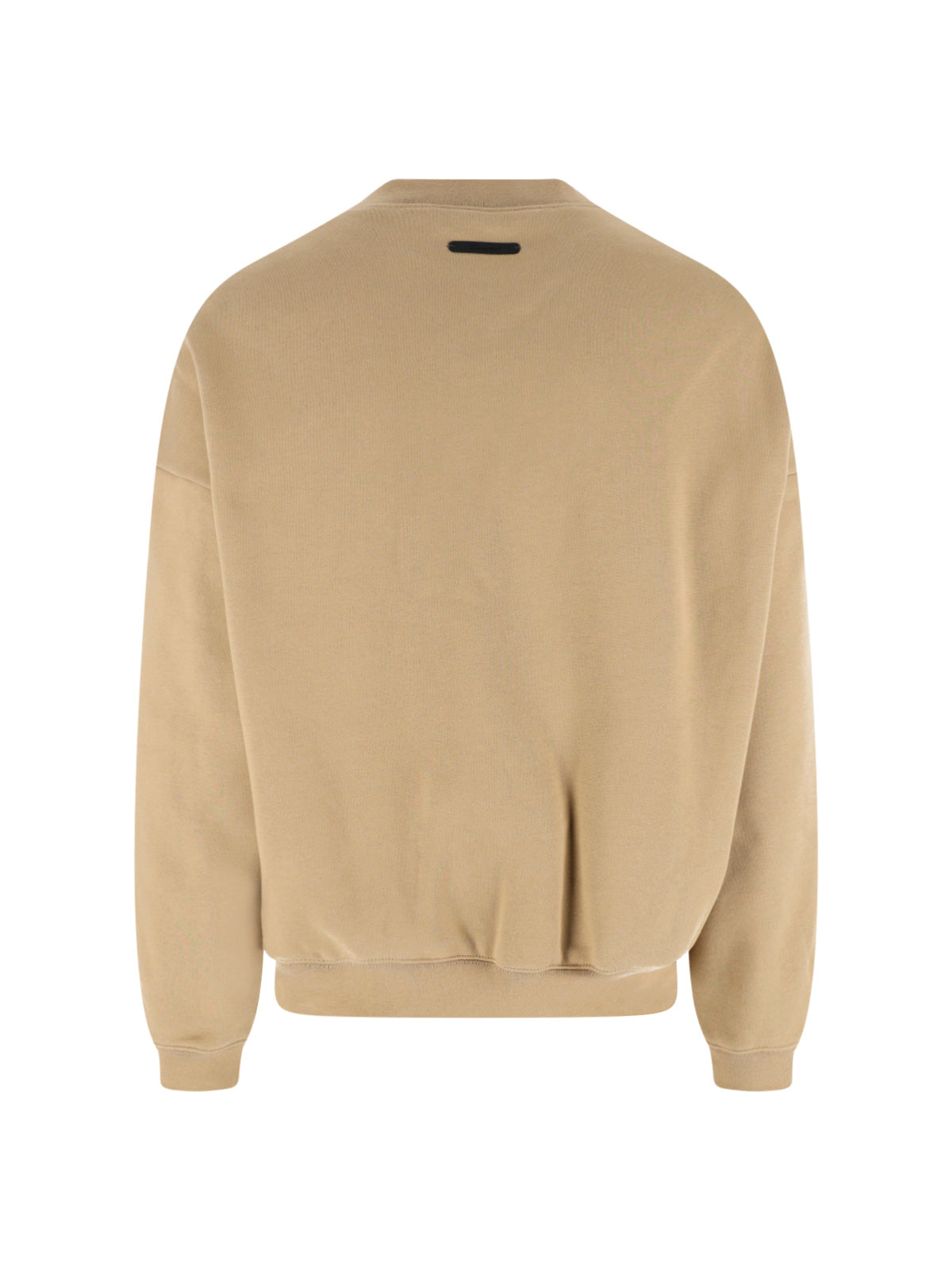 Neutral Relaxed Arched Logo Cropped Sweatshirt