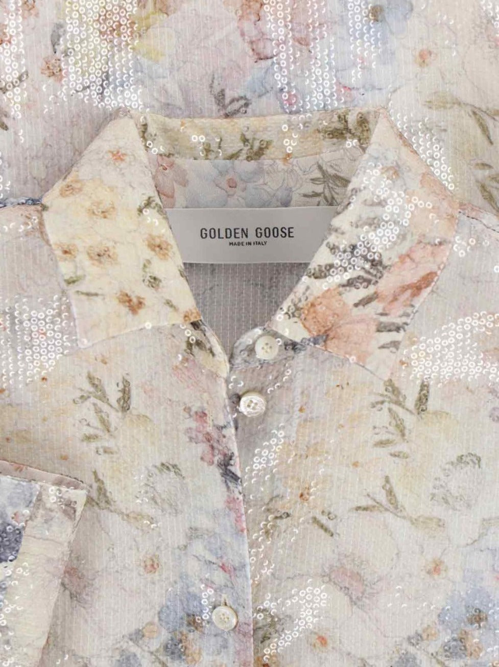 Floral Pleated Shirt – Multicolor