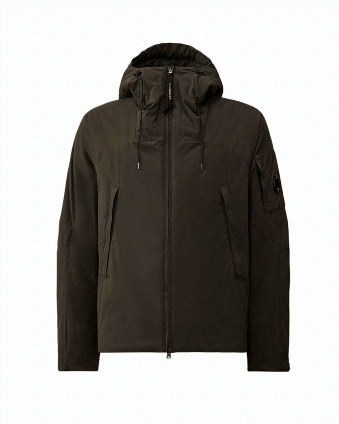 Hooded Black Bomber Jacket and Padded Structure