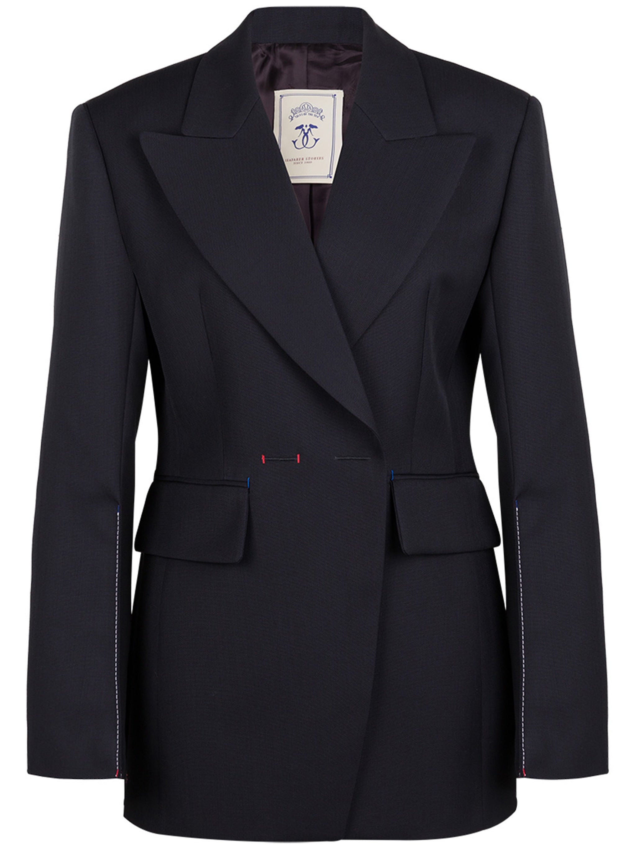 Black Gilda Structured Tailored Blazer