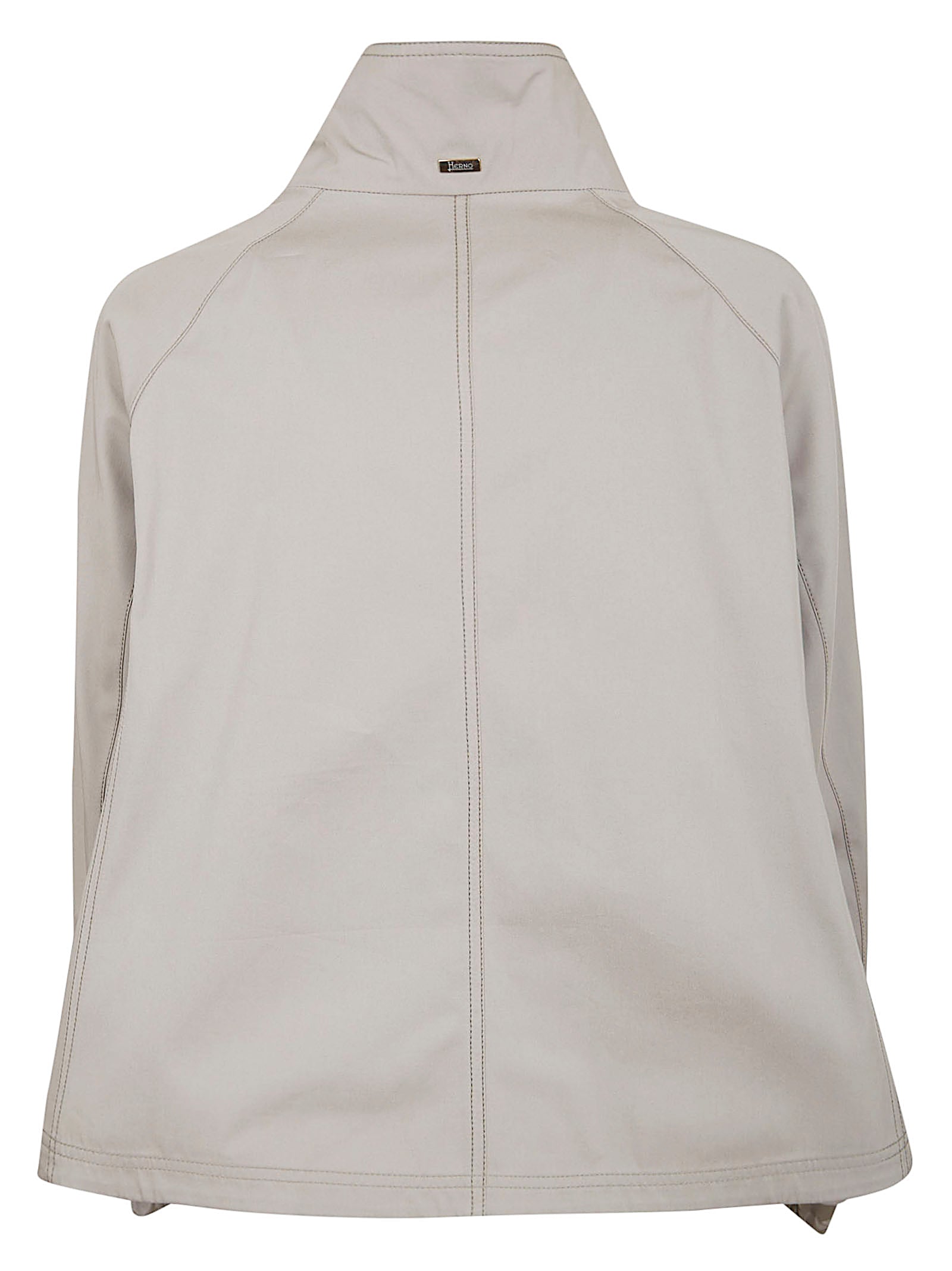 Water-Repellent Cotton Gabardine Cape