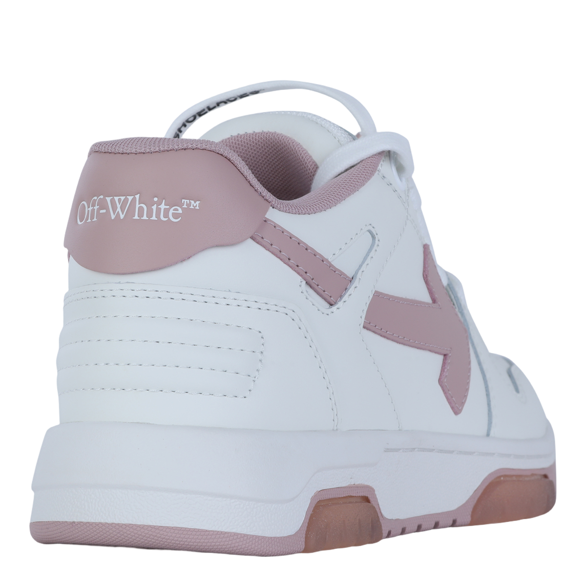 Chunky White Sneakers with Pink Accents
