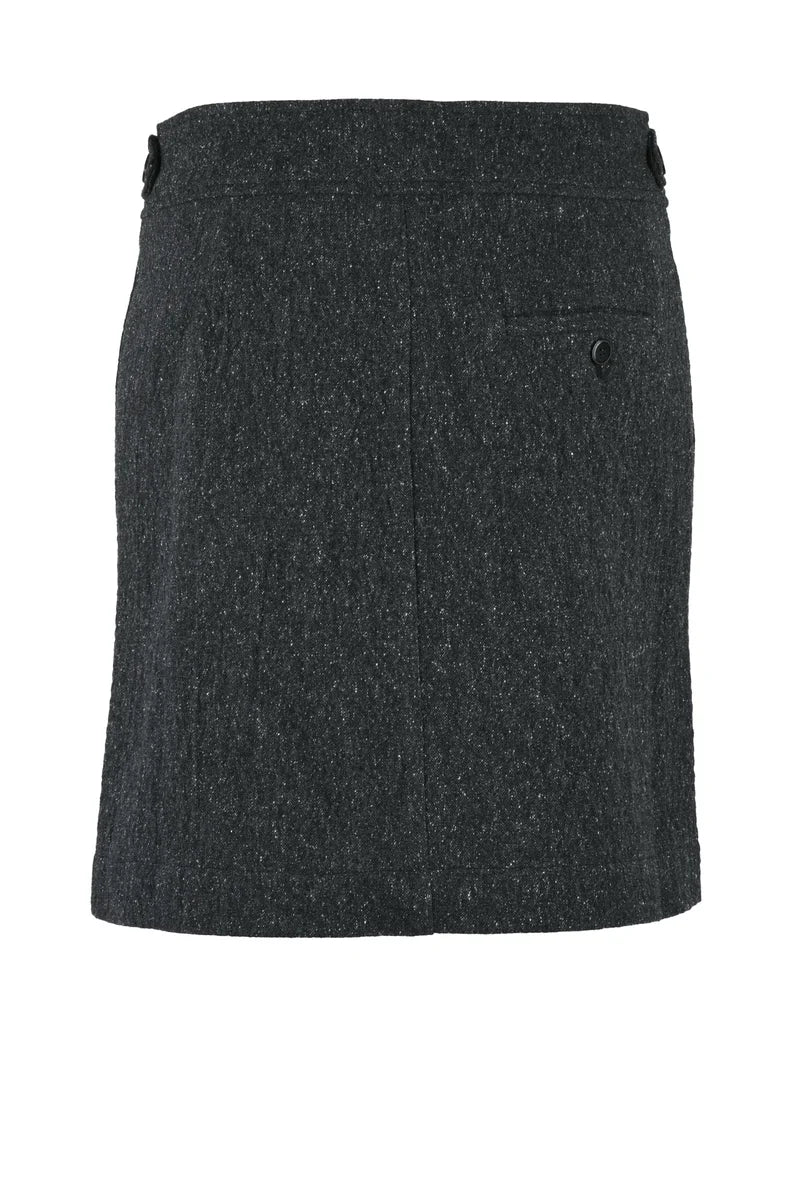 Mini Wrap Skirt - Grey