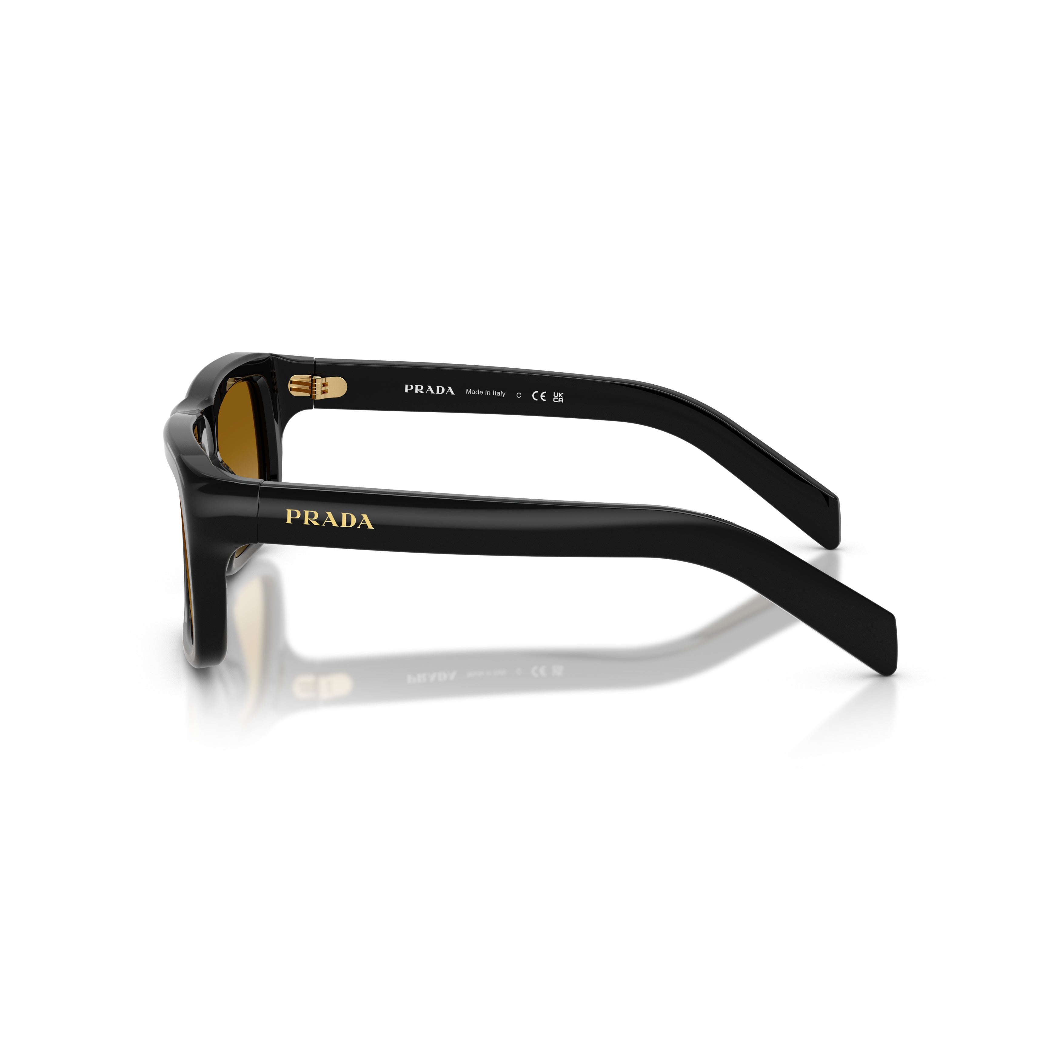 0pr D11s Glossy Black Acetate Sunglasses