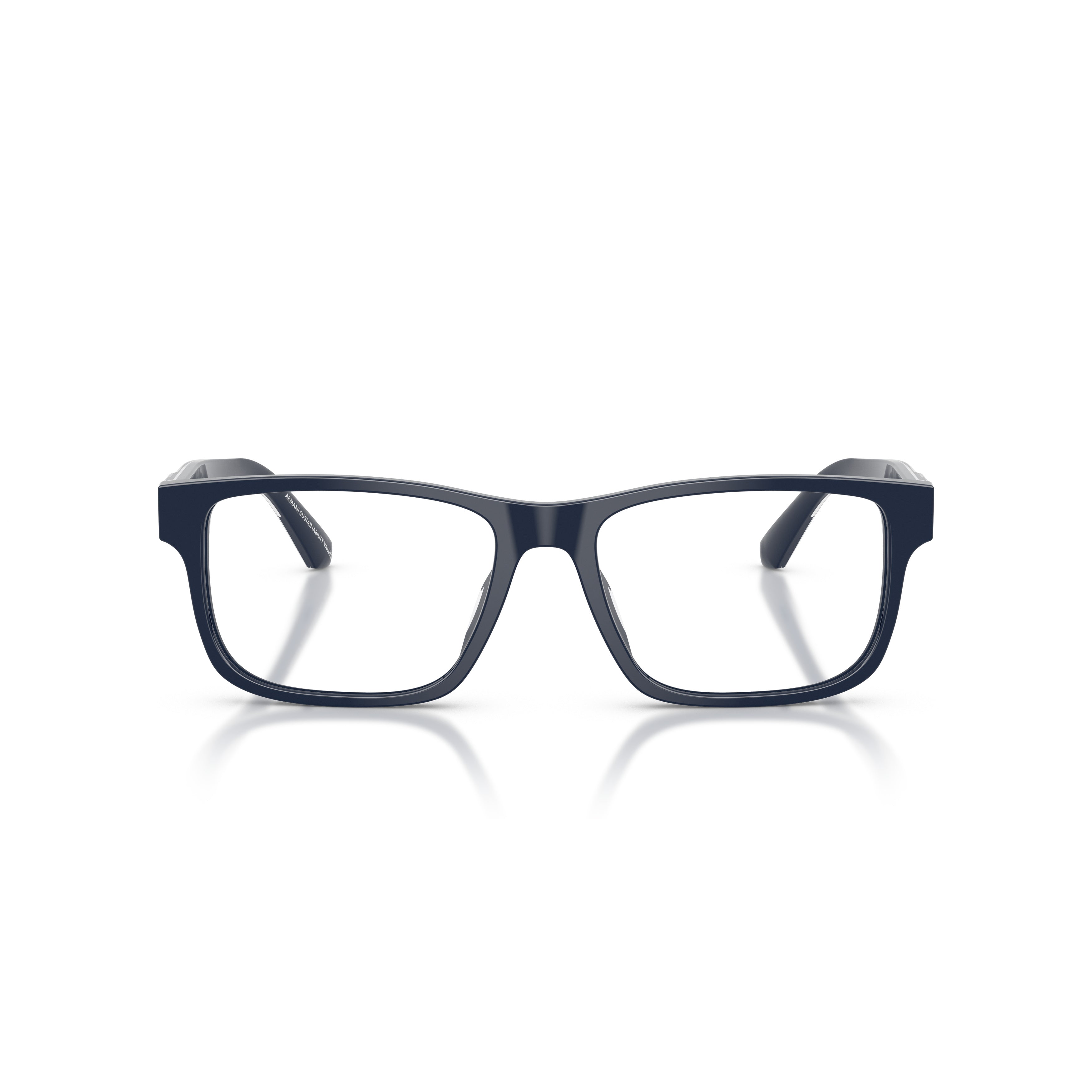 0ea3265u Rectangular Acetate Eyeglass Frames with Metallic Accents