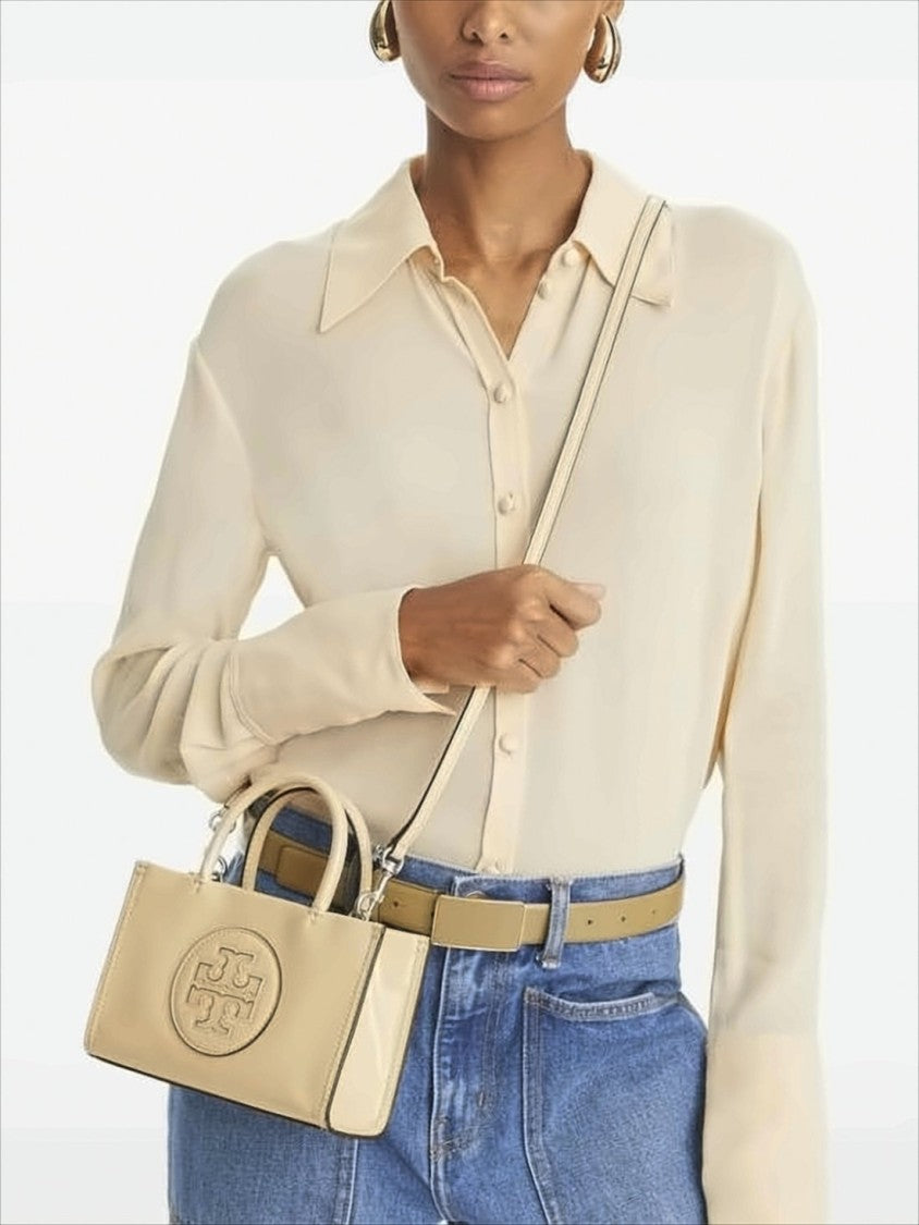 Rectangular Shoulder Bag with Finish