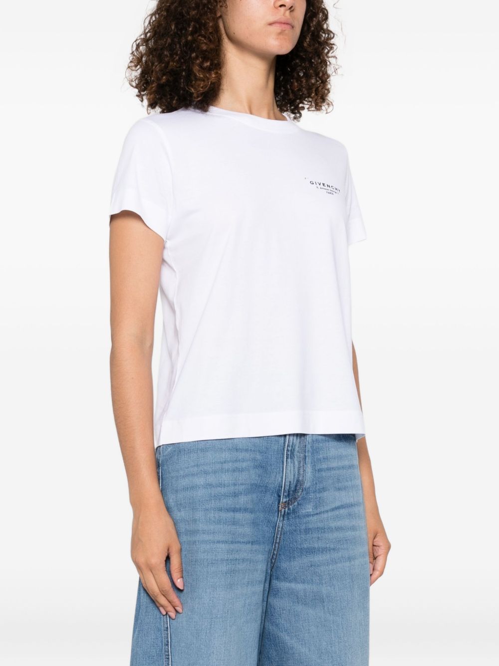 T-Shirt In Cotton With Stamp Print