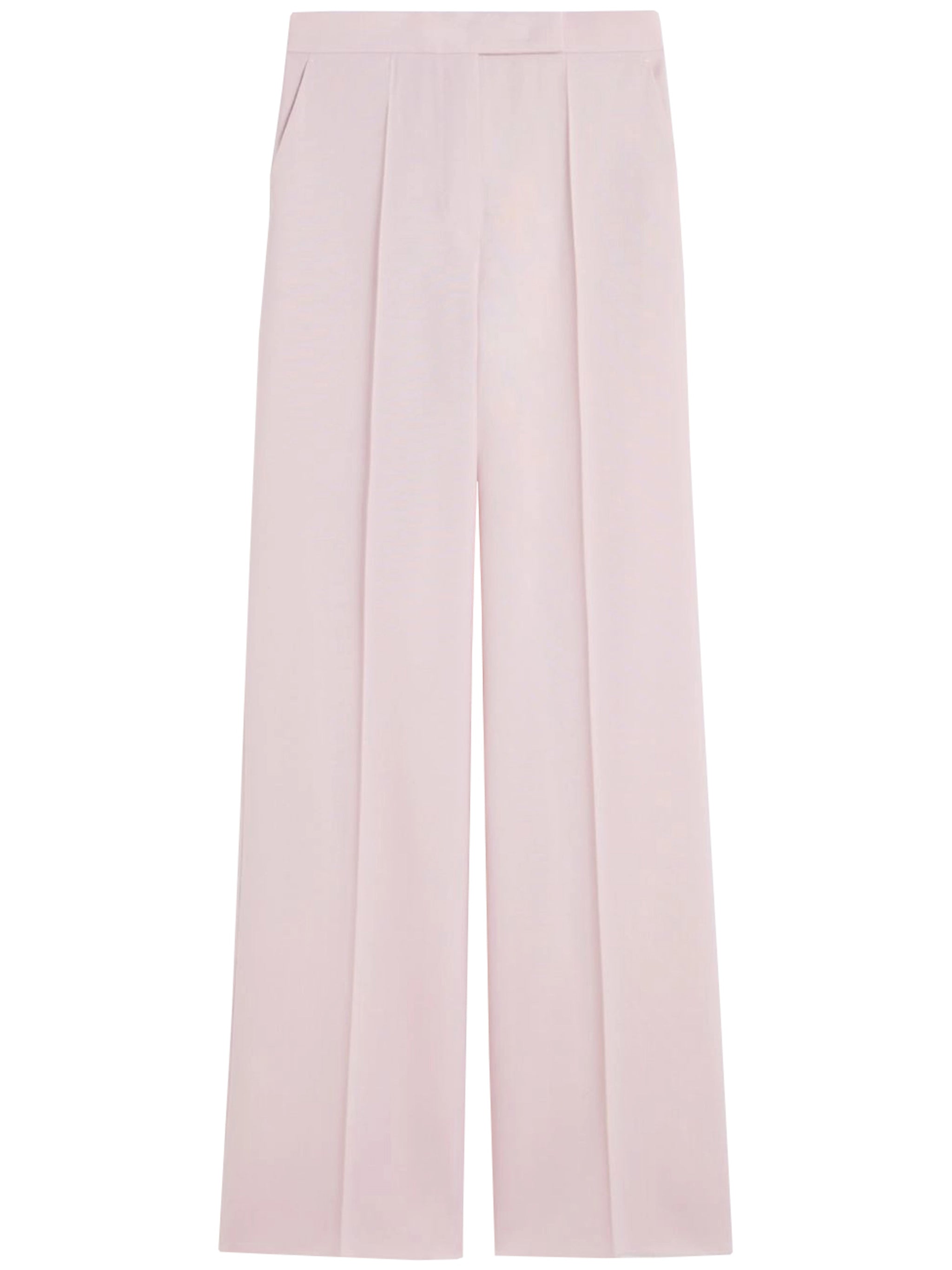 Pink Girone Pleated Wide-Leg Trousers