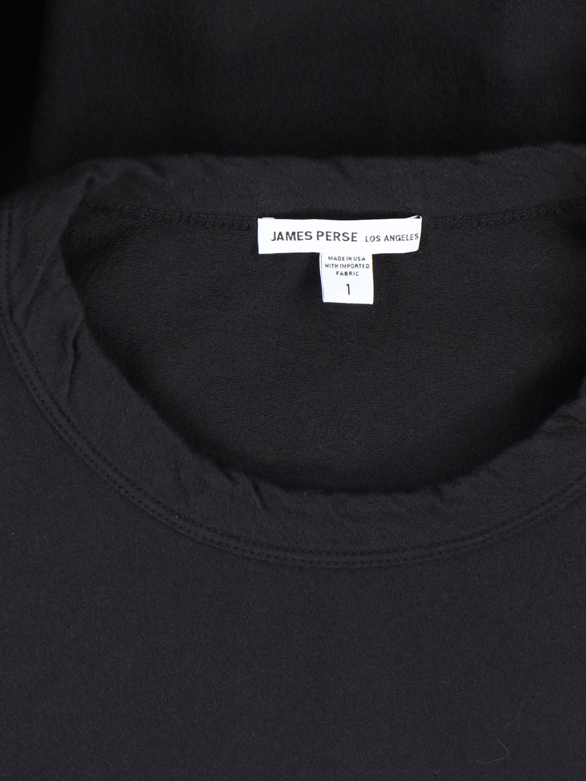 Black Cotton Long-Sleeved T-Shirt