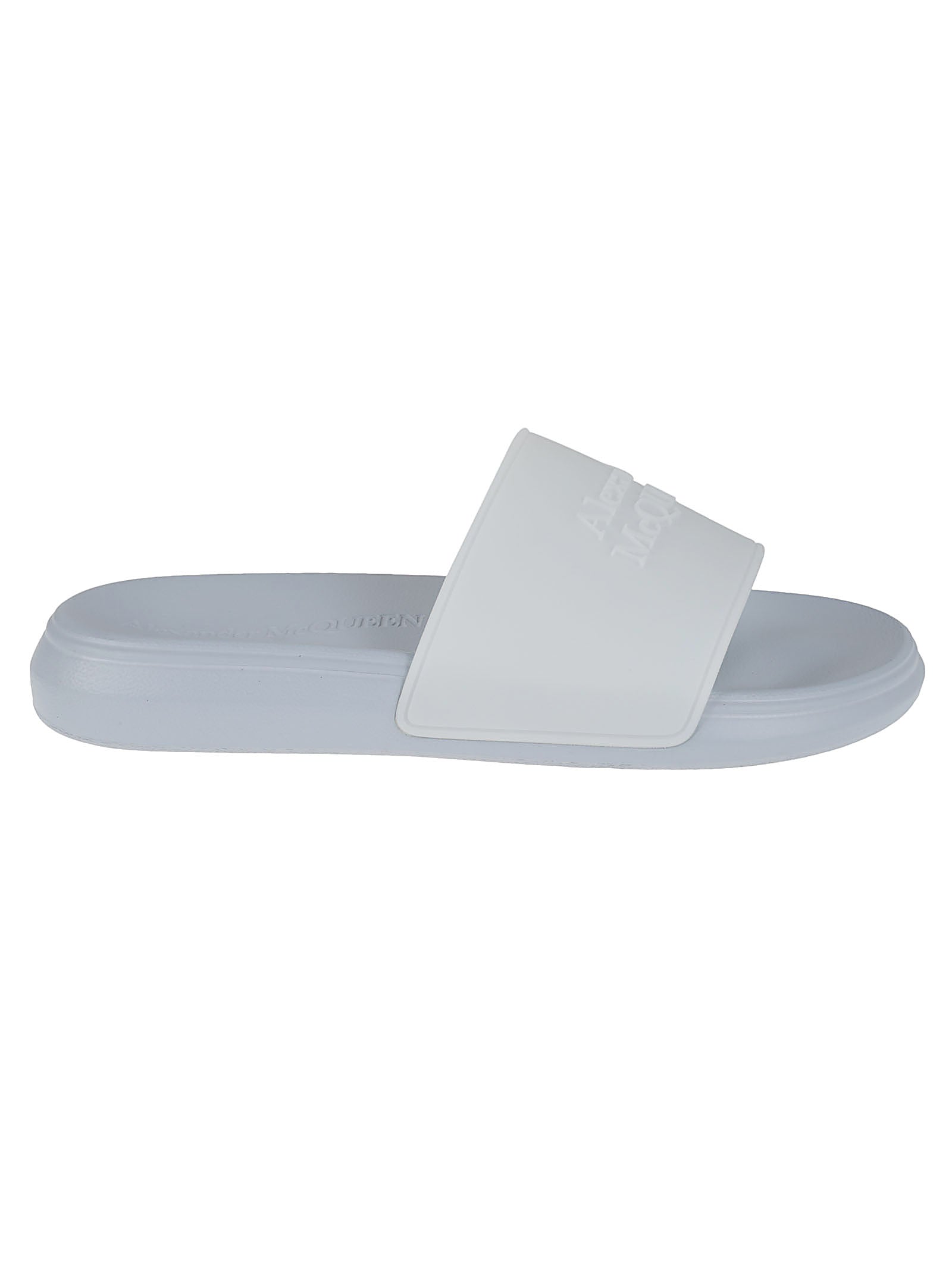 Contemporary White Slide Sandal