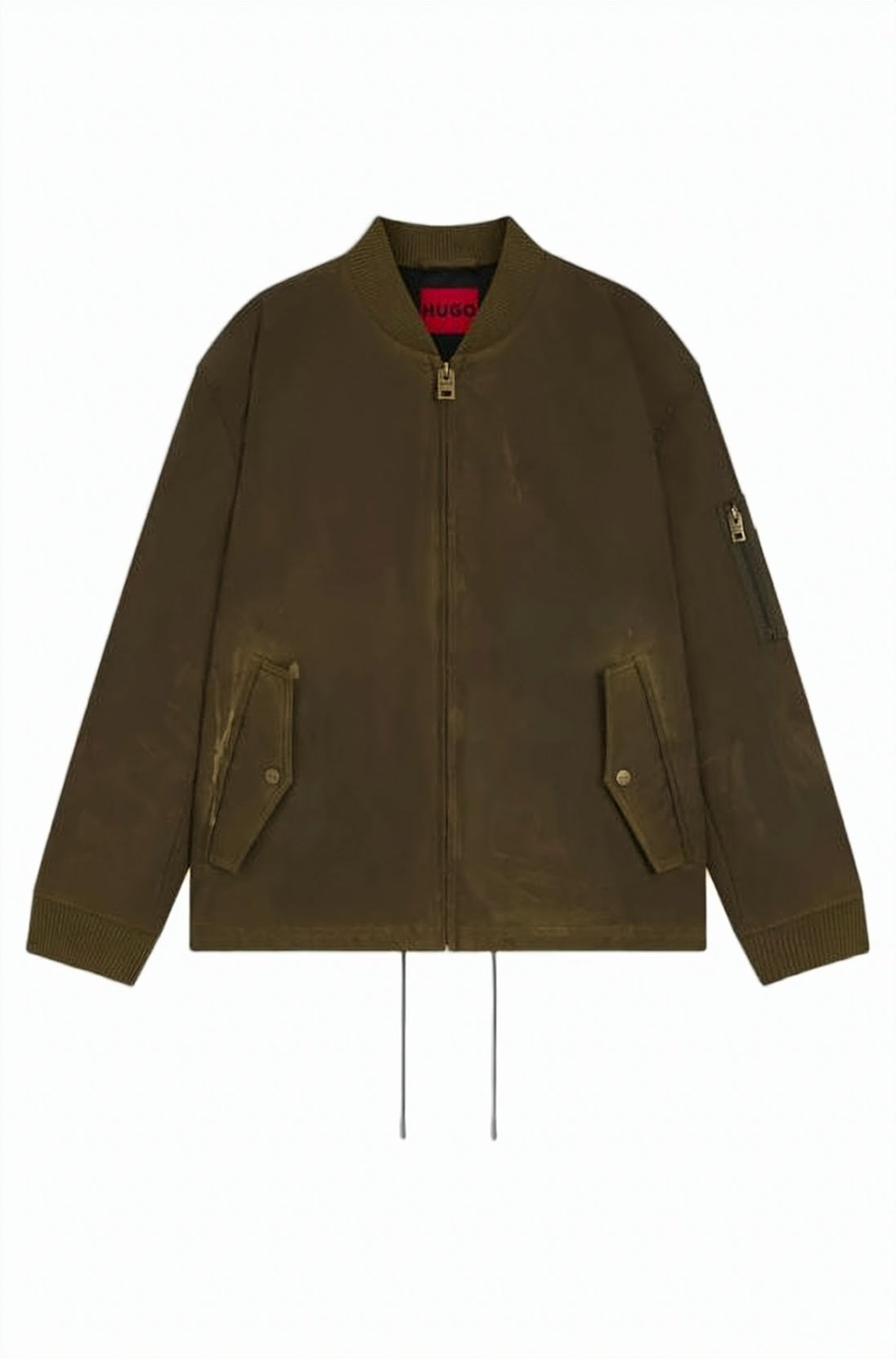 Cropped Casual Jacket with Ribbed Details