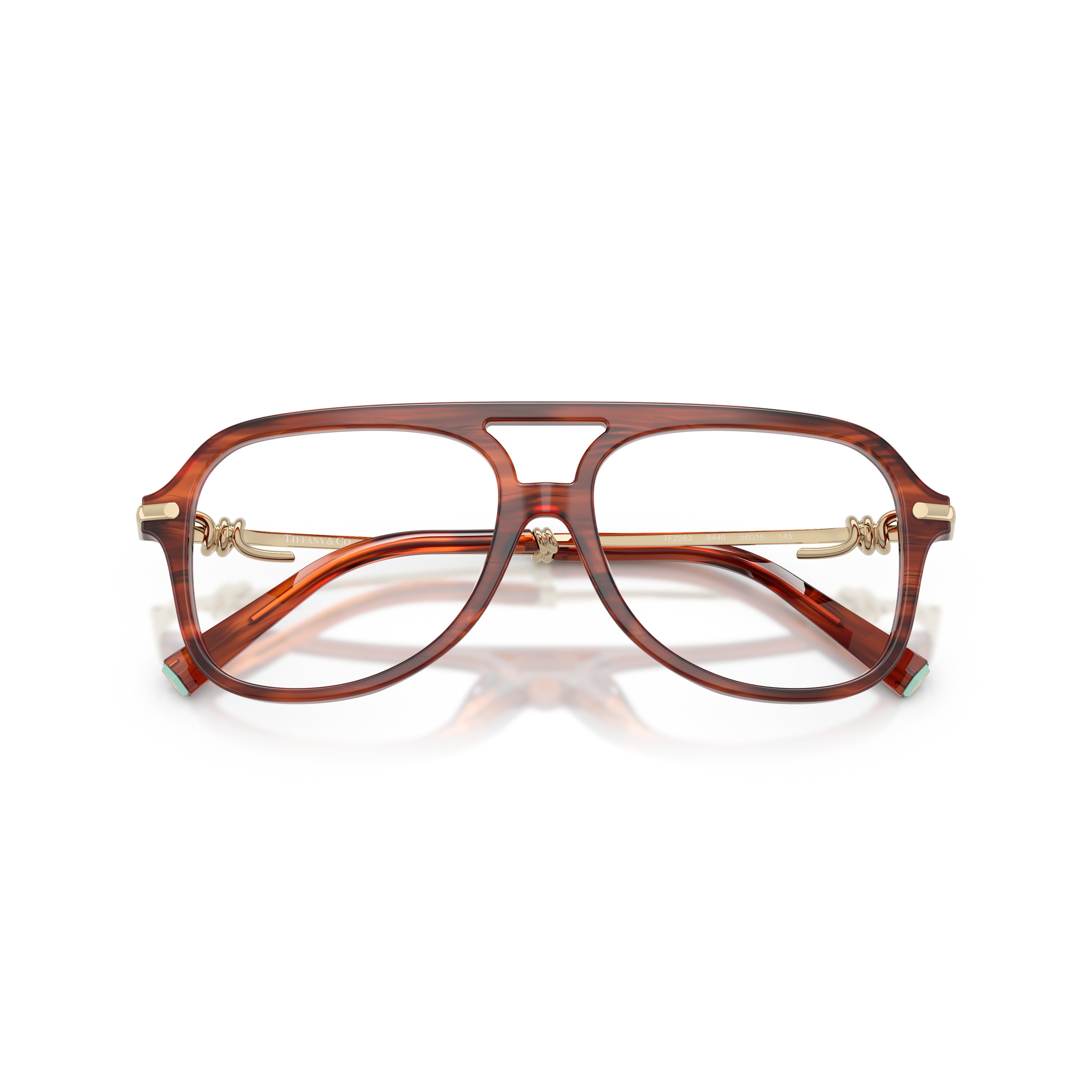 0tf2283 Aviator-Inspired Tortoiseshell Sunglasses