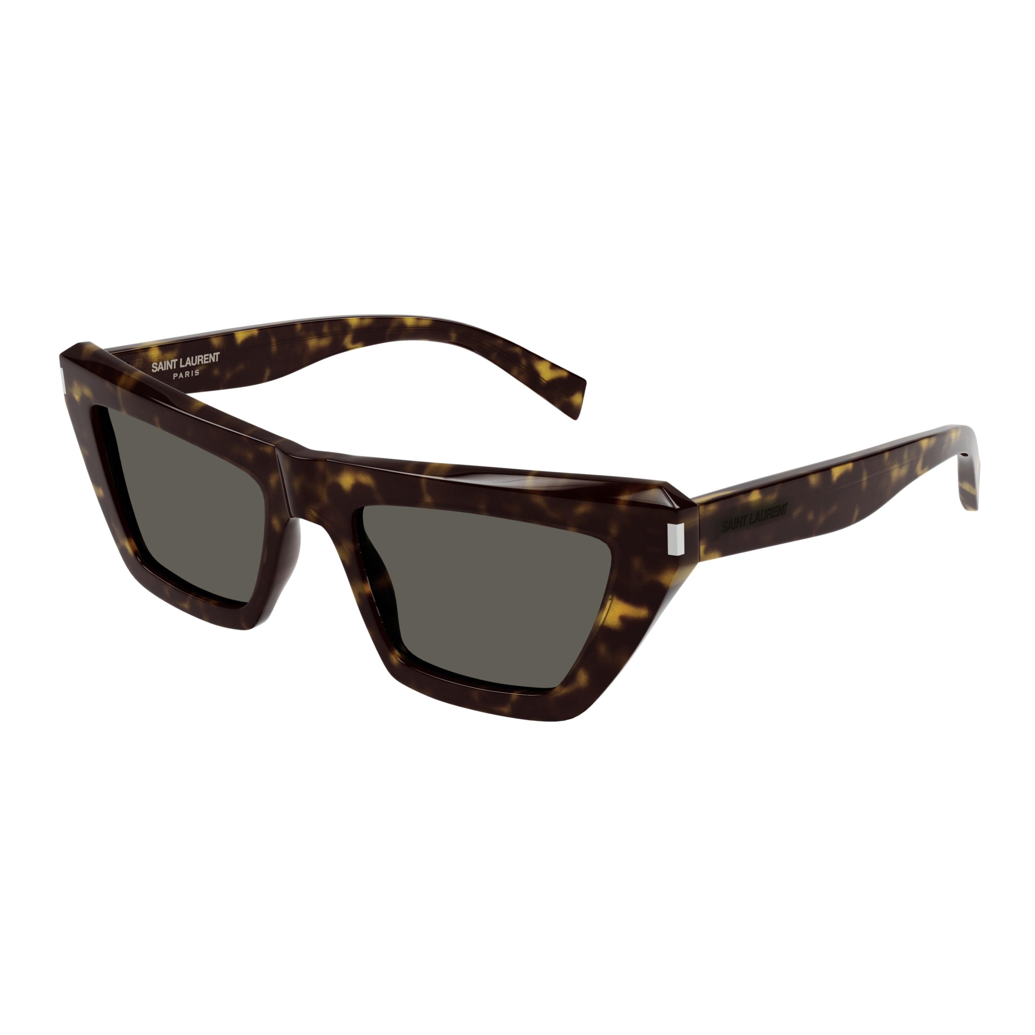 Sl 467 Angular Tortoiseshell Cat-Eye Sunglasses