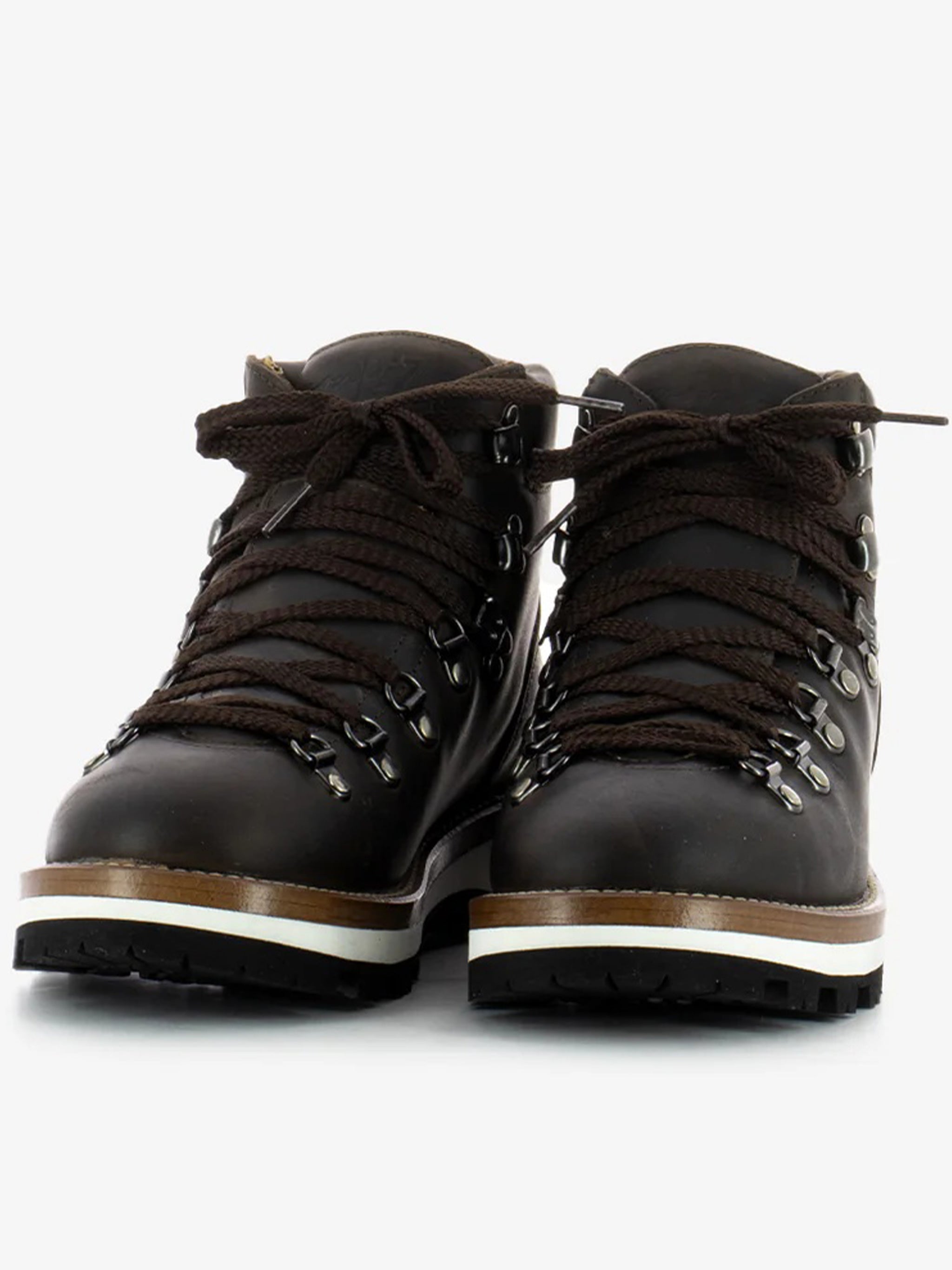 Dark Cortina Leather Ski Snow Boots
