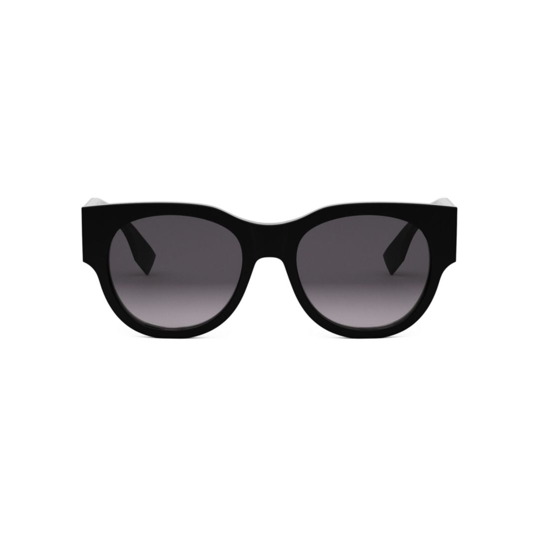 Fe40147i Oversized Black Plastic Sunglasses