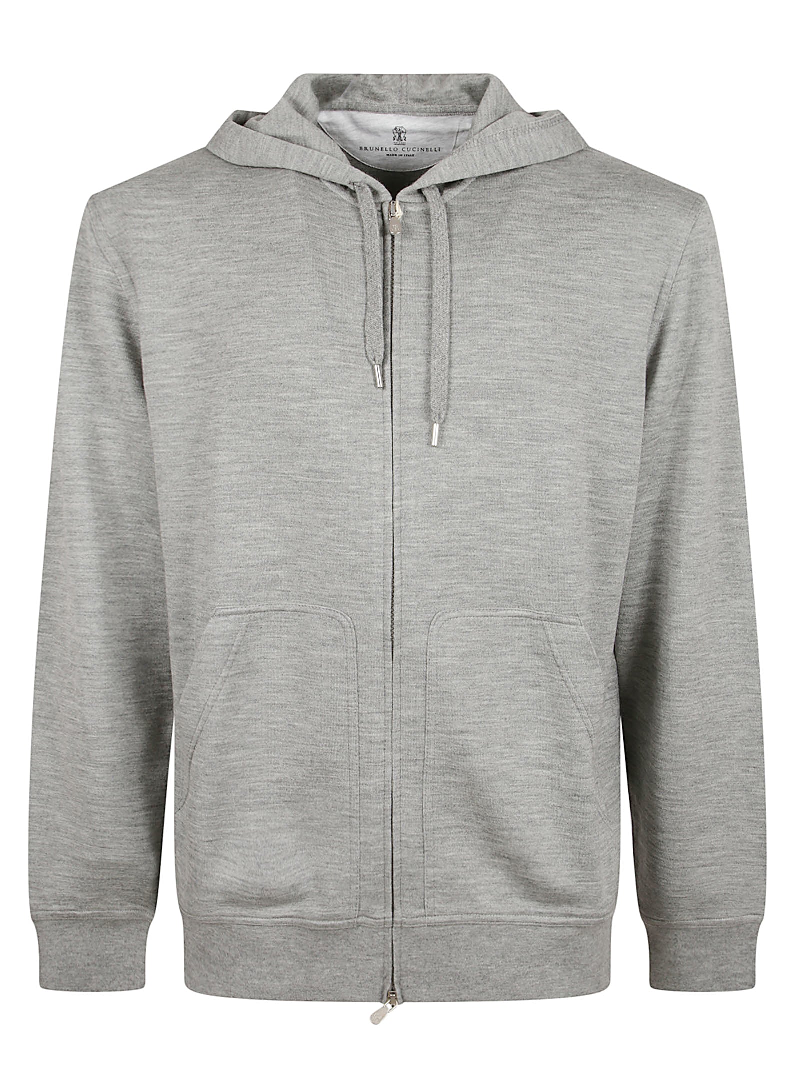 Heathered Grey Hooded Sweatshirt