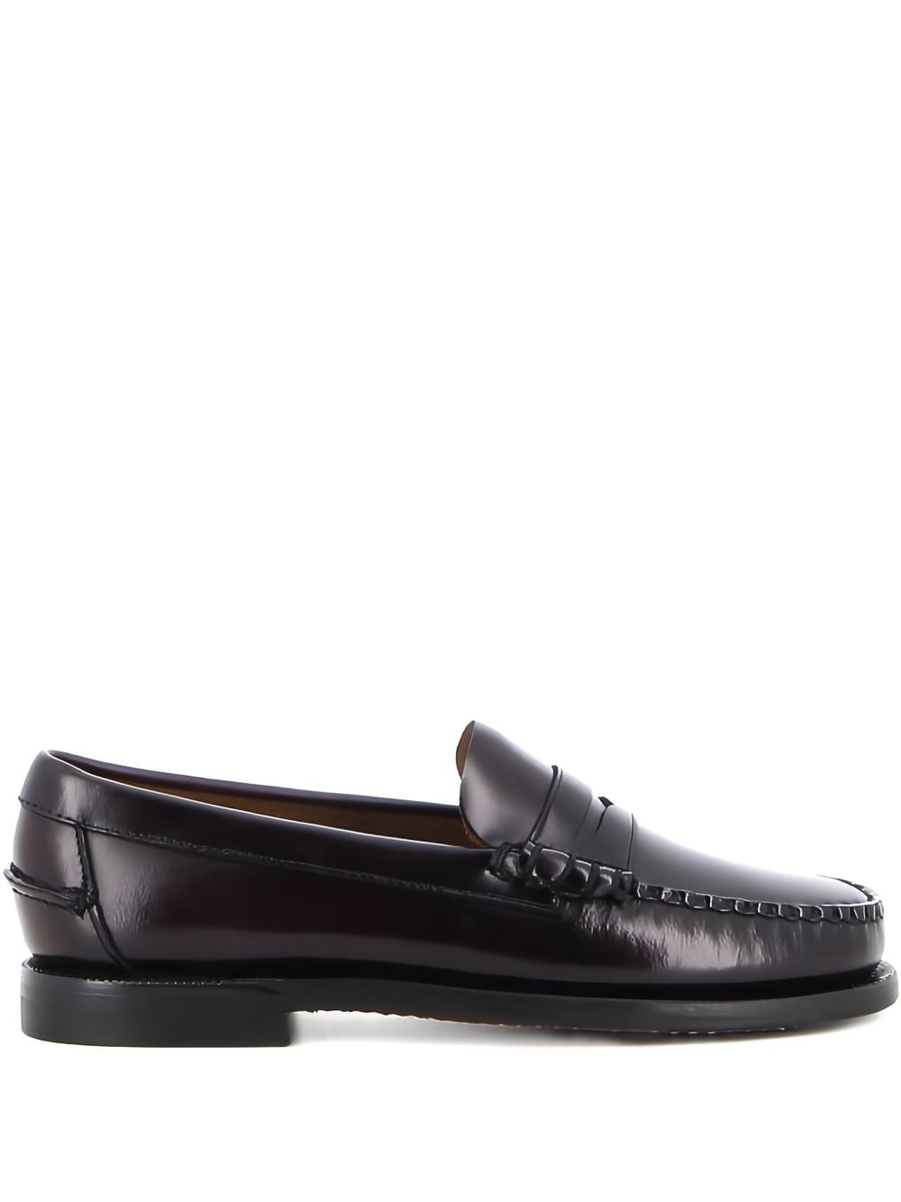 Round Toe Leather Dan Loafers