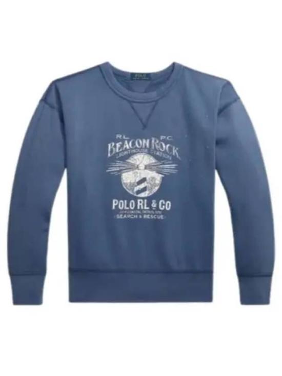 Relaxed Fit Long-Sleeve Sweatshirt with Vintage Graphic Print