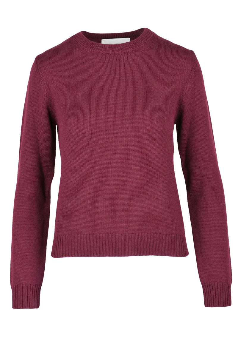 Crew Neck Sweater - Red