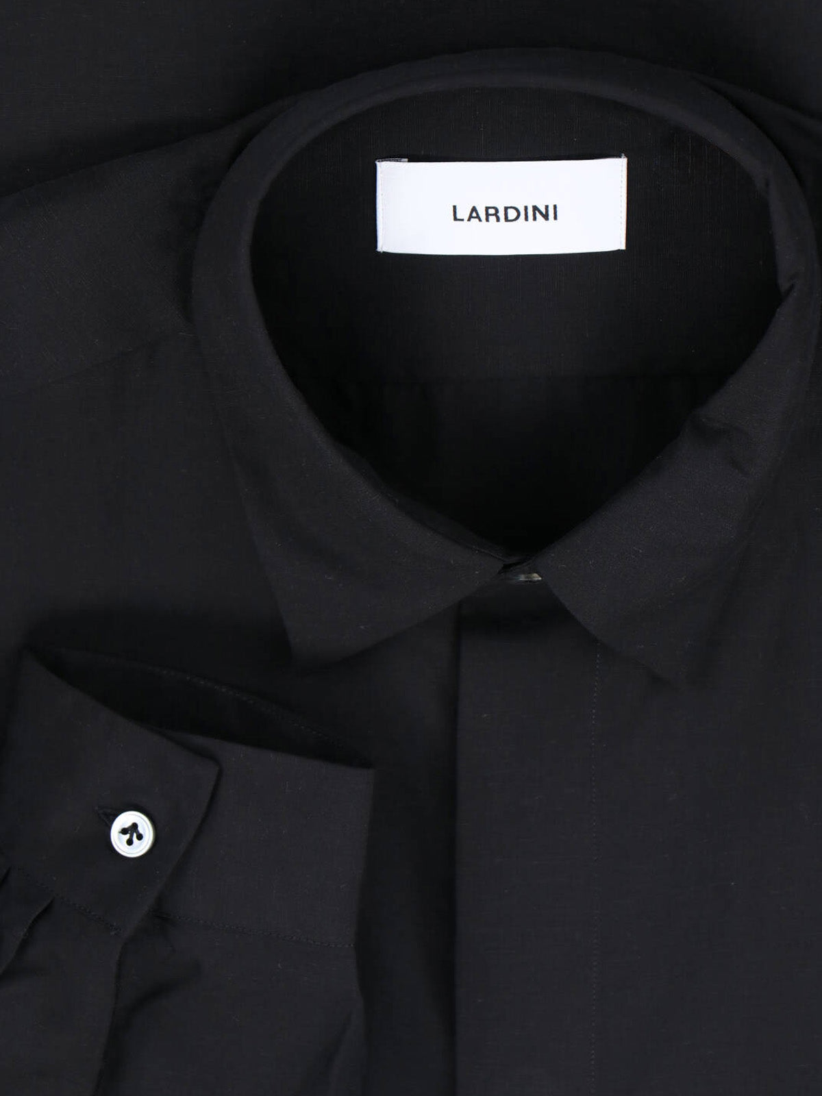 Tencel And Linen Shirt Black
